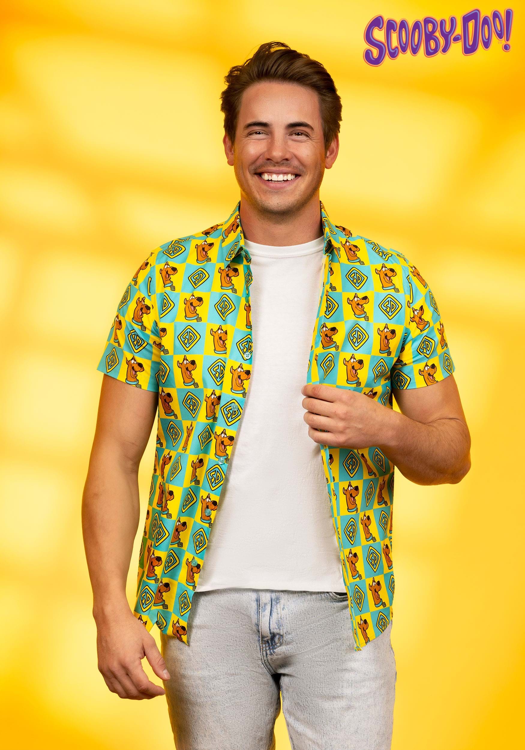 Scooby Doo Collar Shirt for Adults 1 Scooby Doo Collar Shirt for Adults