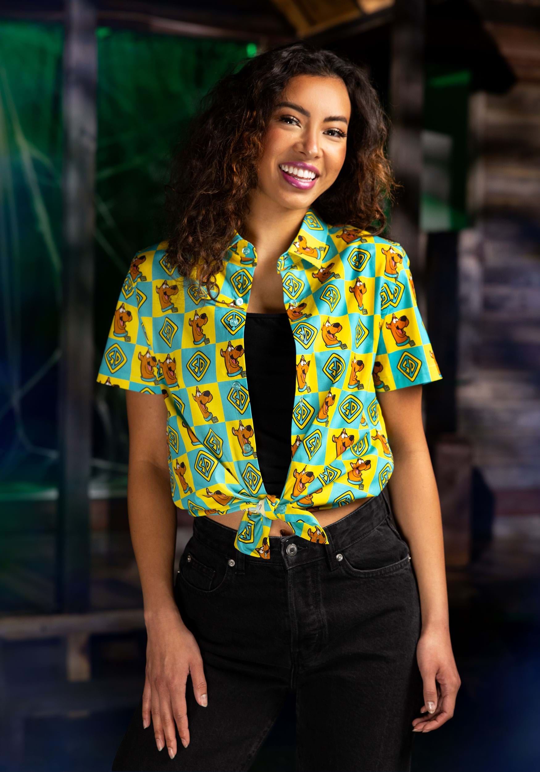 Scooby Doo Collar Shirt for Adults 2 Scooby Doo Collar Shirt for Adults
