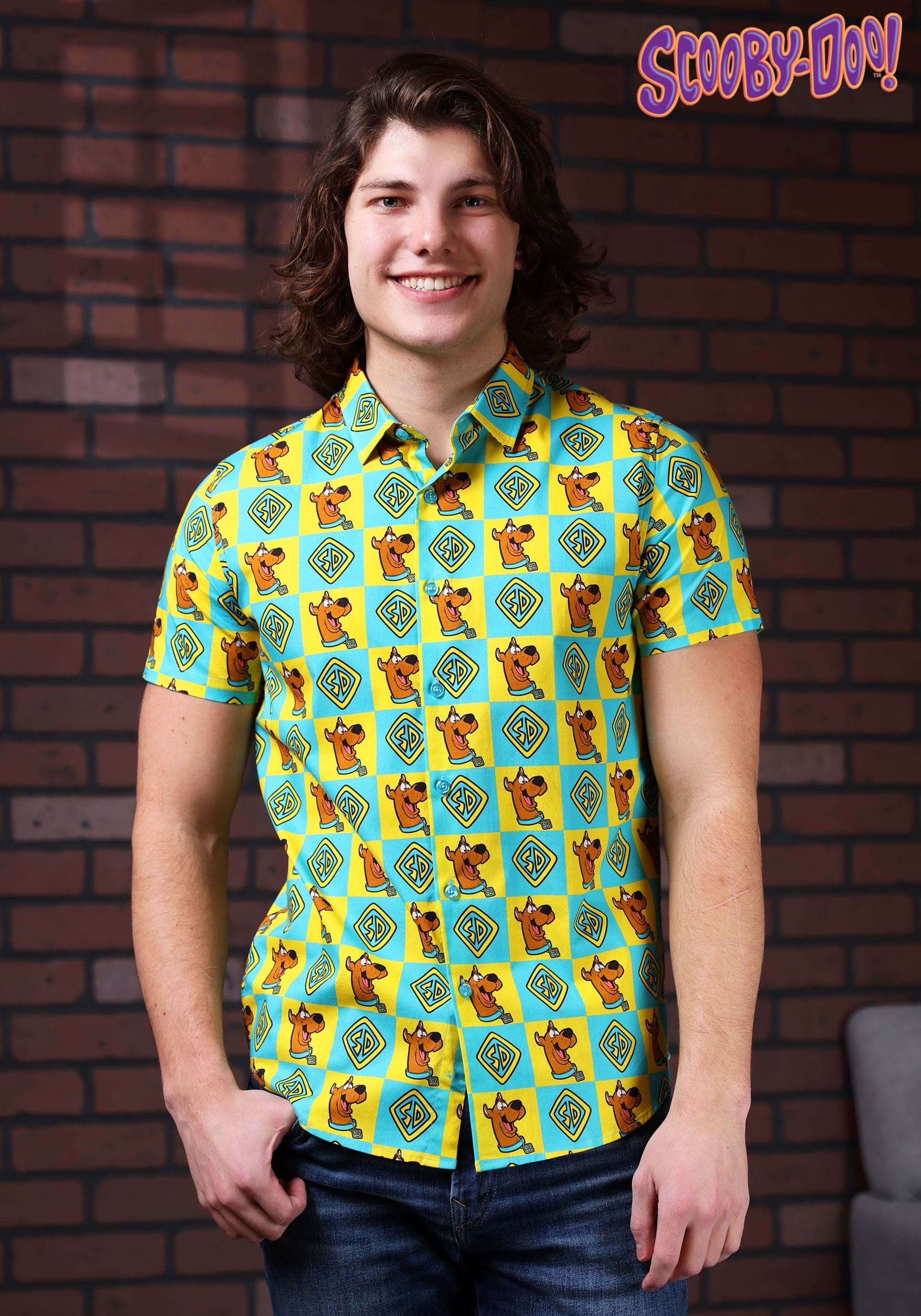 Scooby Doo Collar Shirt for Adults 4 Scooby Doo Collar Shirt for Adults