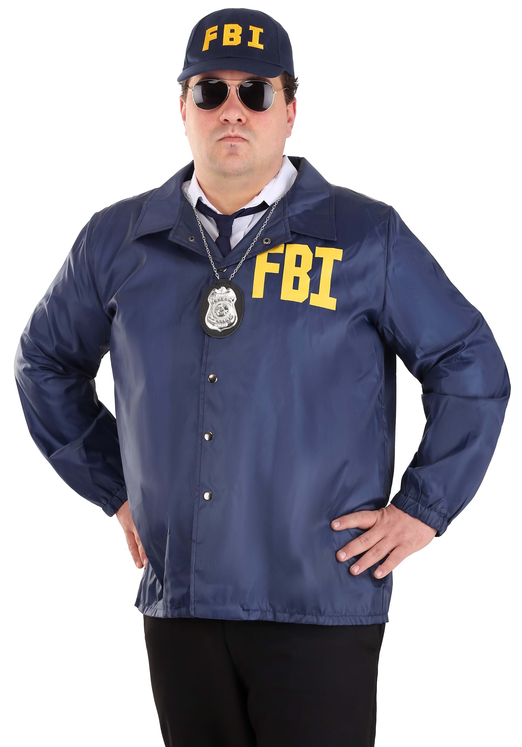 Adult Plus Size FBI Costume Jacket
