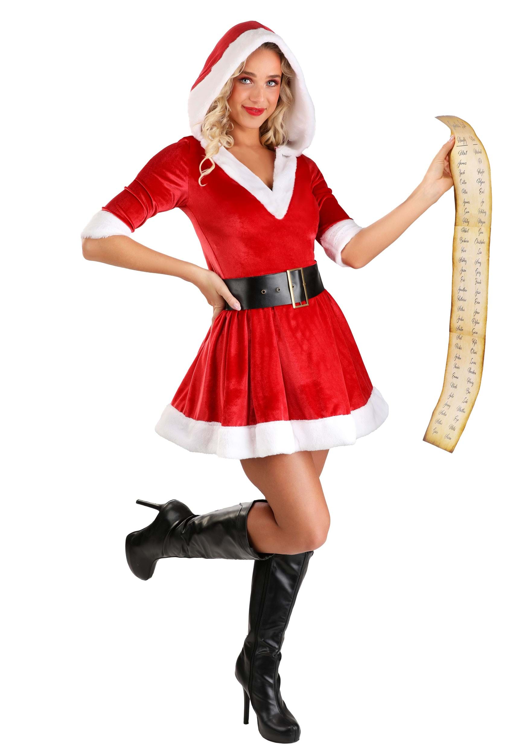 Spirited Santa Claus Women's Costume