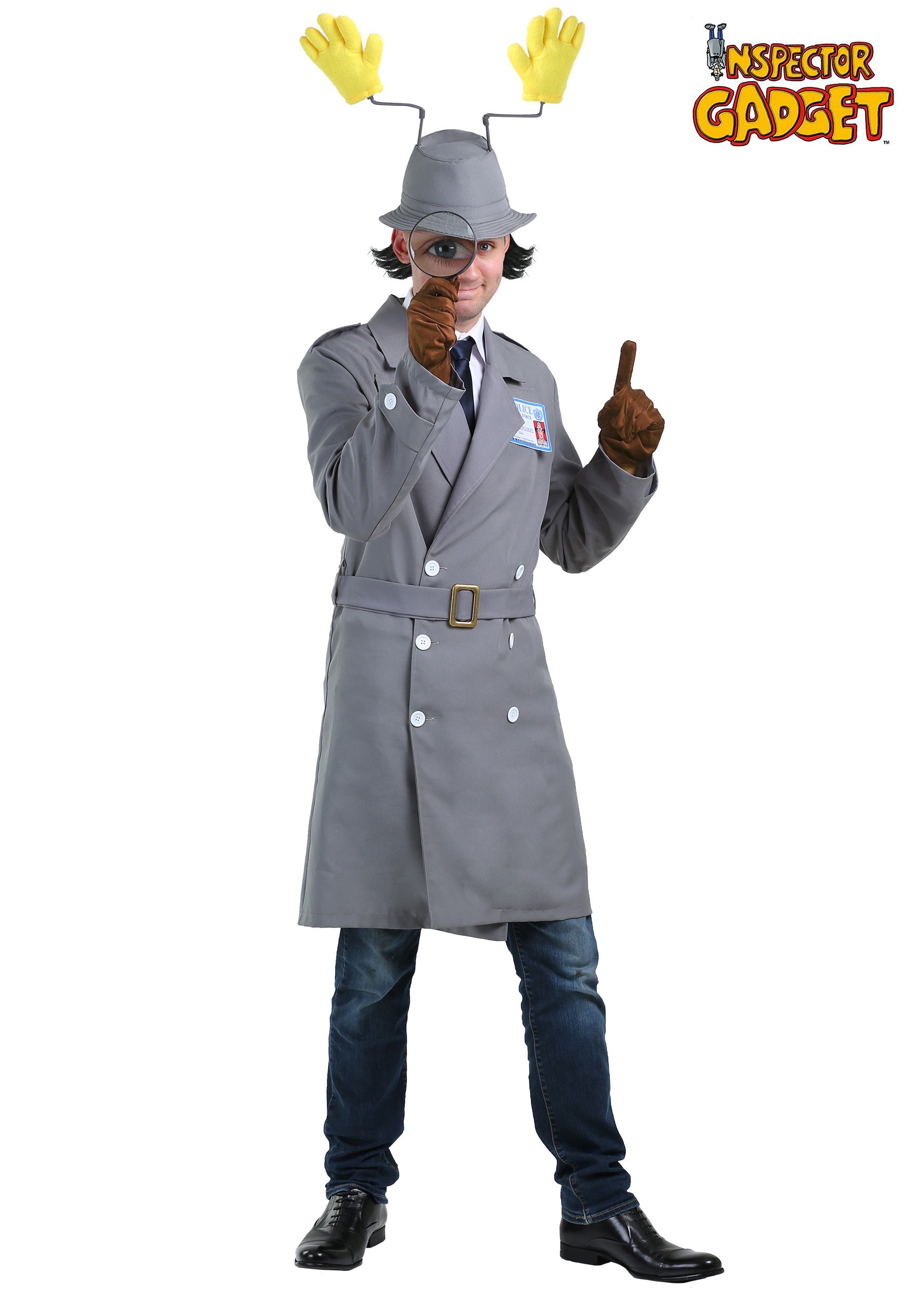 Adult Plus Size Inspector Gadget Men's Costume