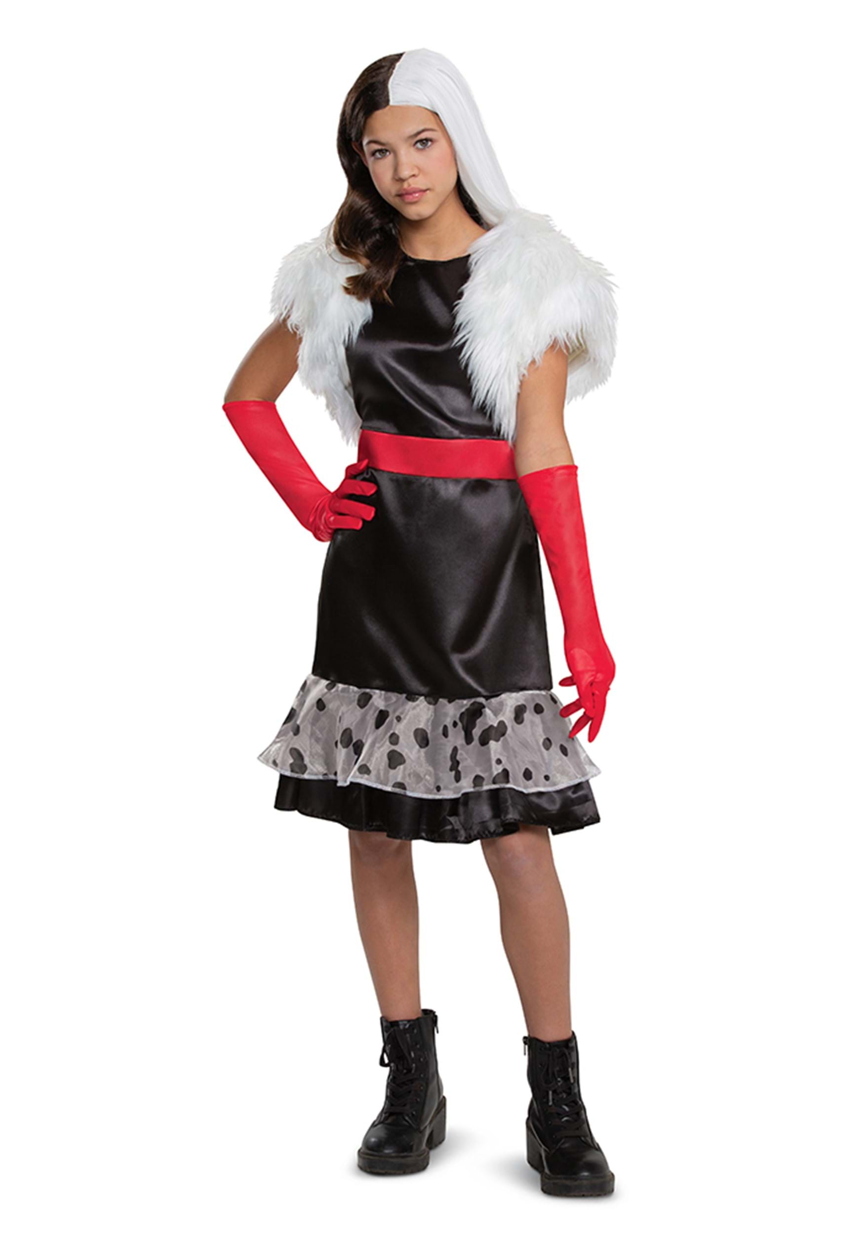 Tween 101 Dalmatians (Animated) Cruella Costume 1 Tween 101 Dalmatians (Animated) Cruella Costume