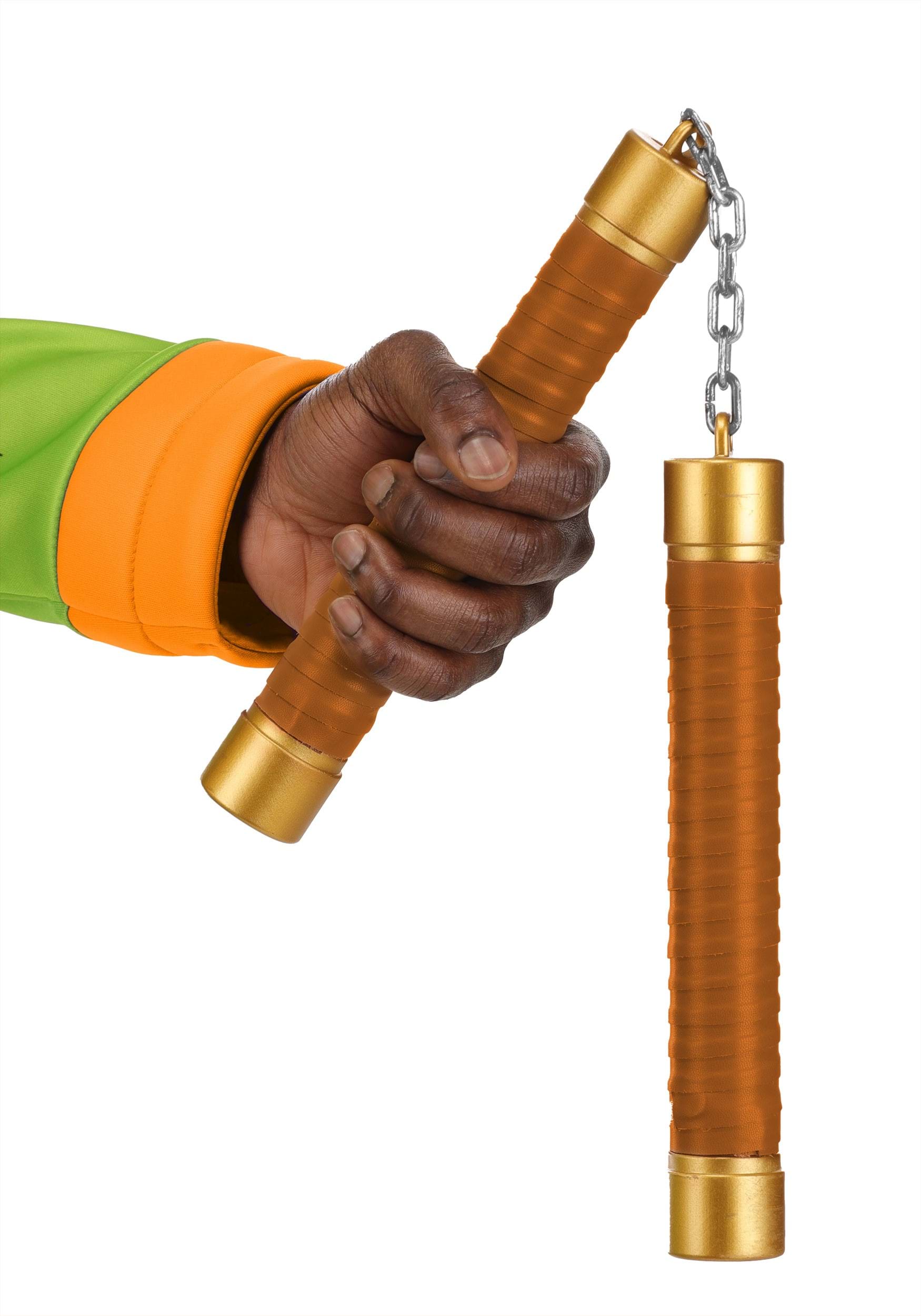 Teenage Mutant Ninja Turtles Michelangelo's Nunchucks Cosplay Prop 3 Teenage Mutant Ninja Turtles Michelangelo's Nunchucks Cosplay Prop
