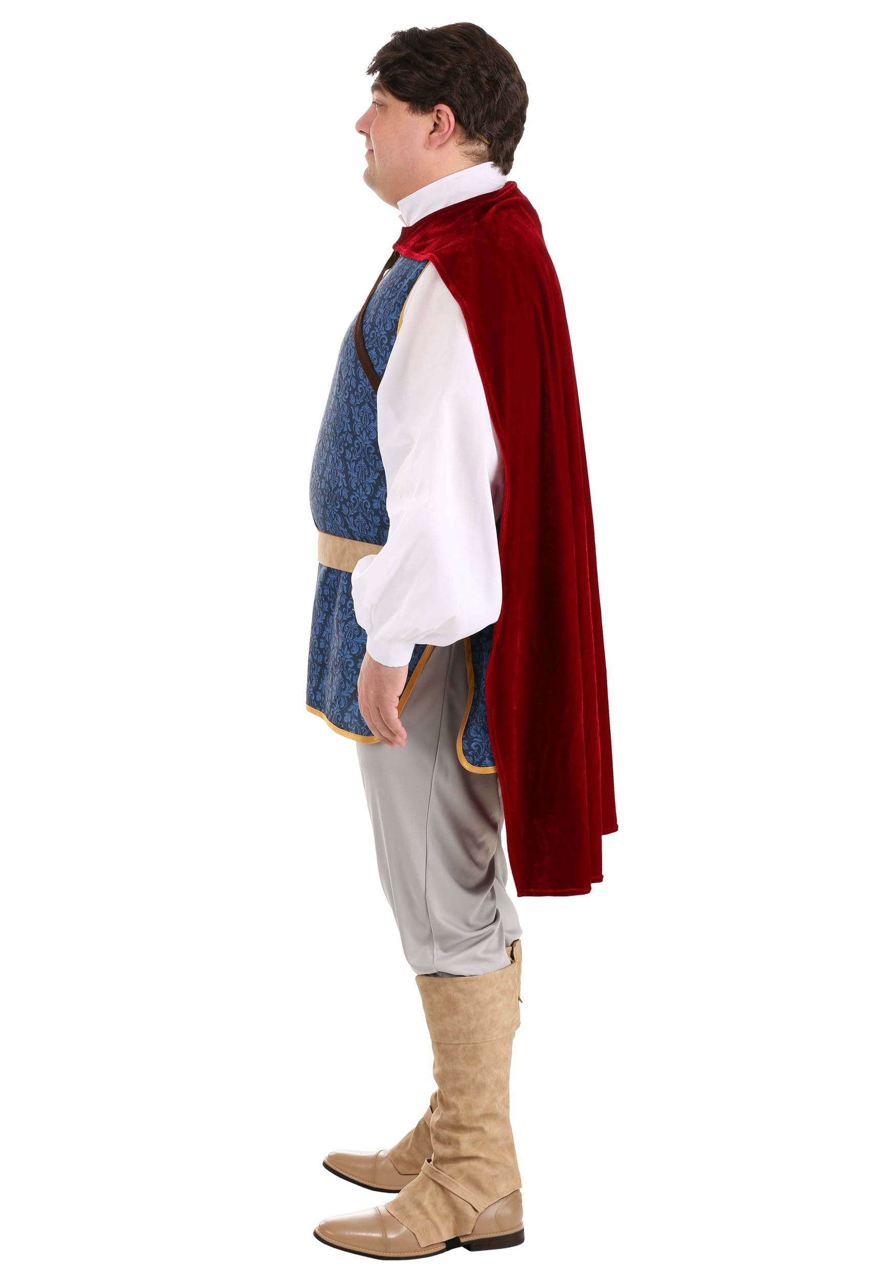 Plus Size Disney Snow White Prince Costume for Men 5 Plus Size Disney Snow White Prince Costume for Men