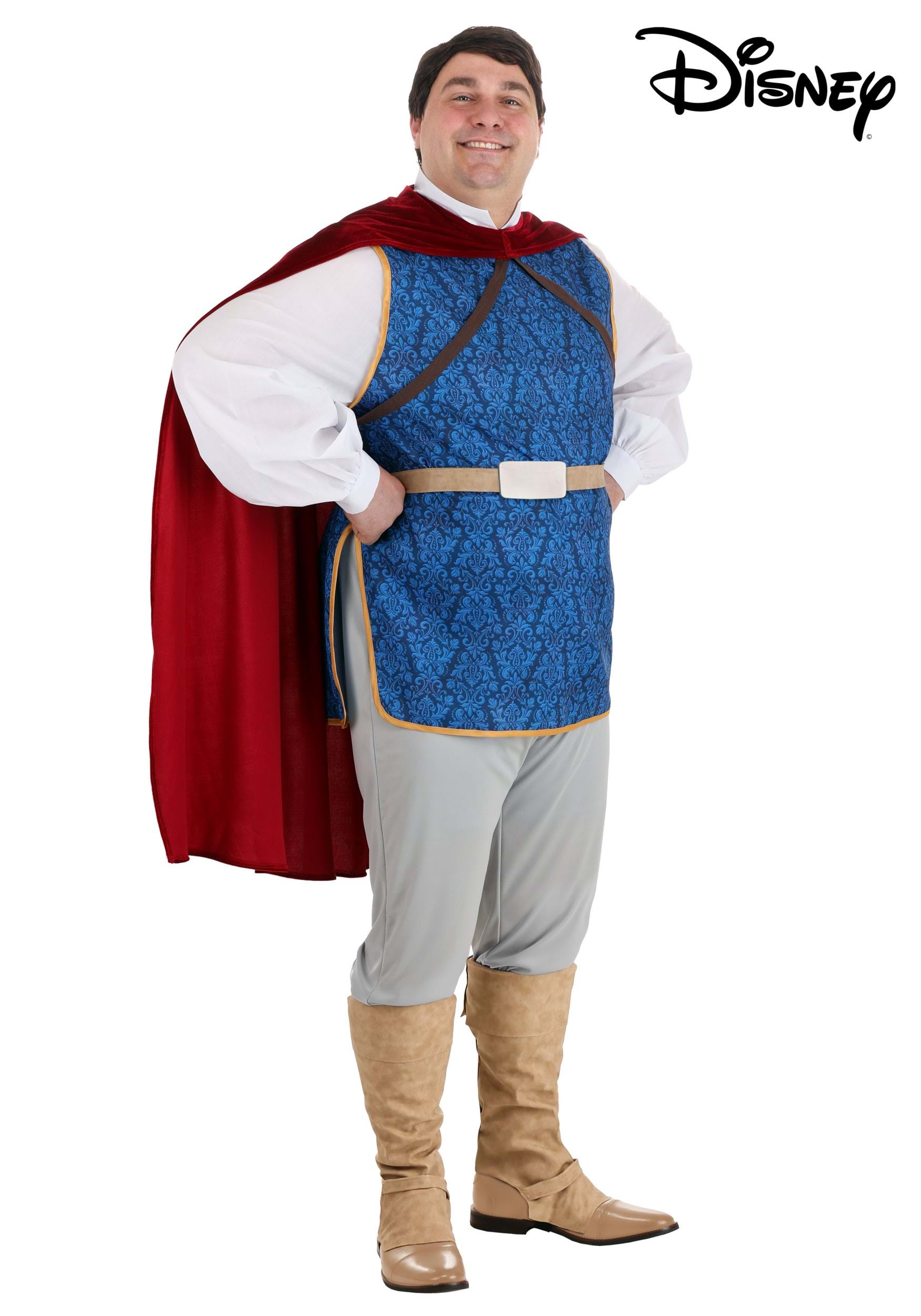 Plus Size Disney Snow White Prince Costume for Men 6 Plus Size Disney Snow White Prince Costume for Men