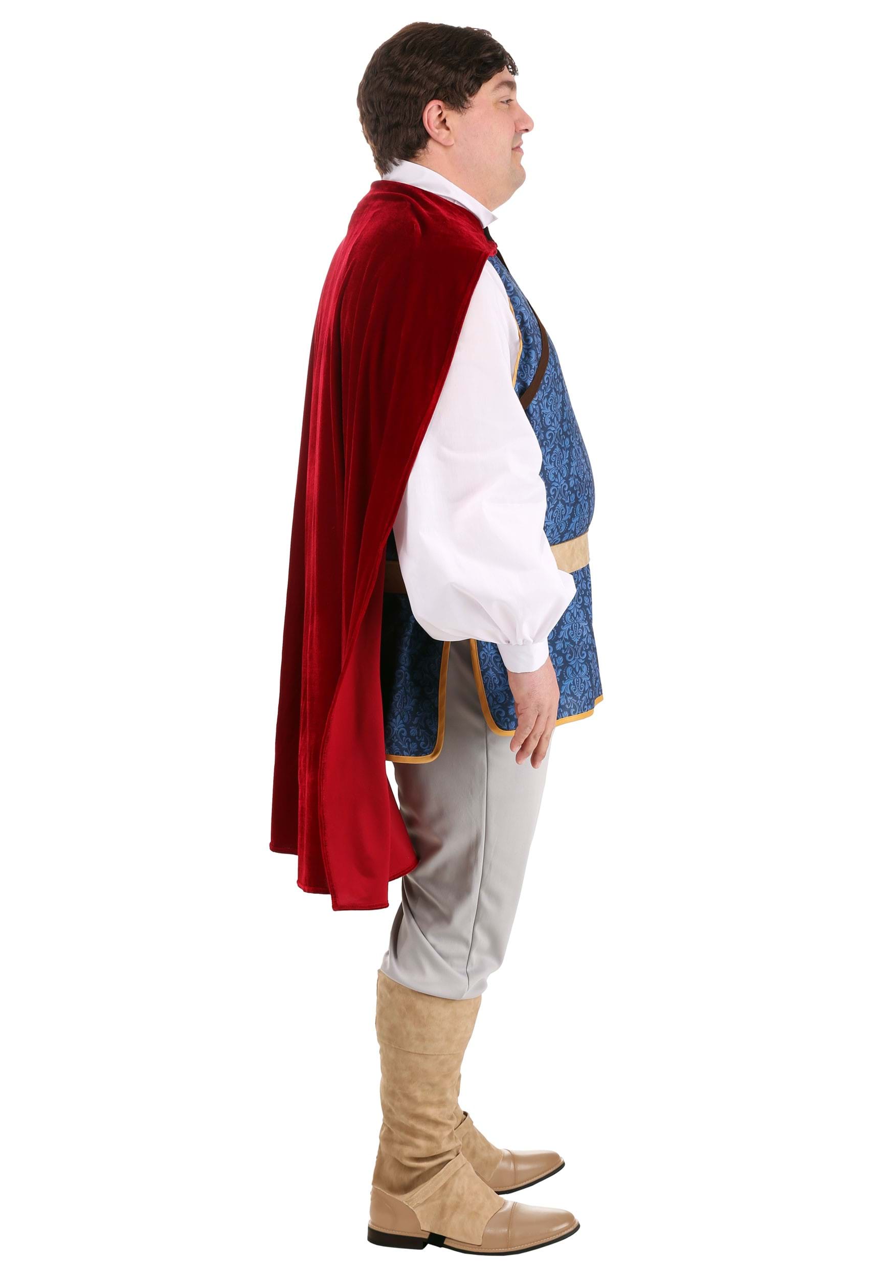 Plus Size Disney Snow White Prince Costume for Men 7 Plus Size Disney Snow White Prince Costume for Men