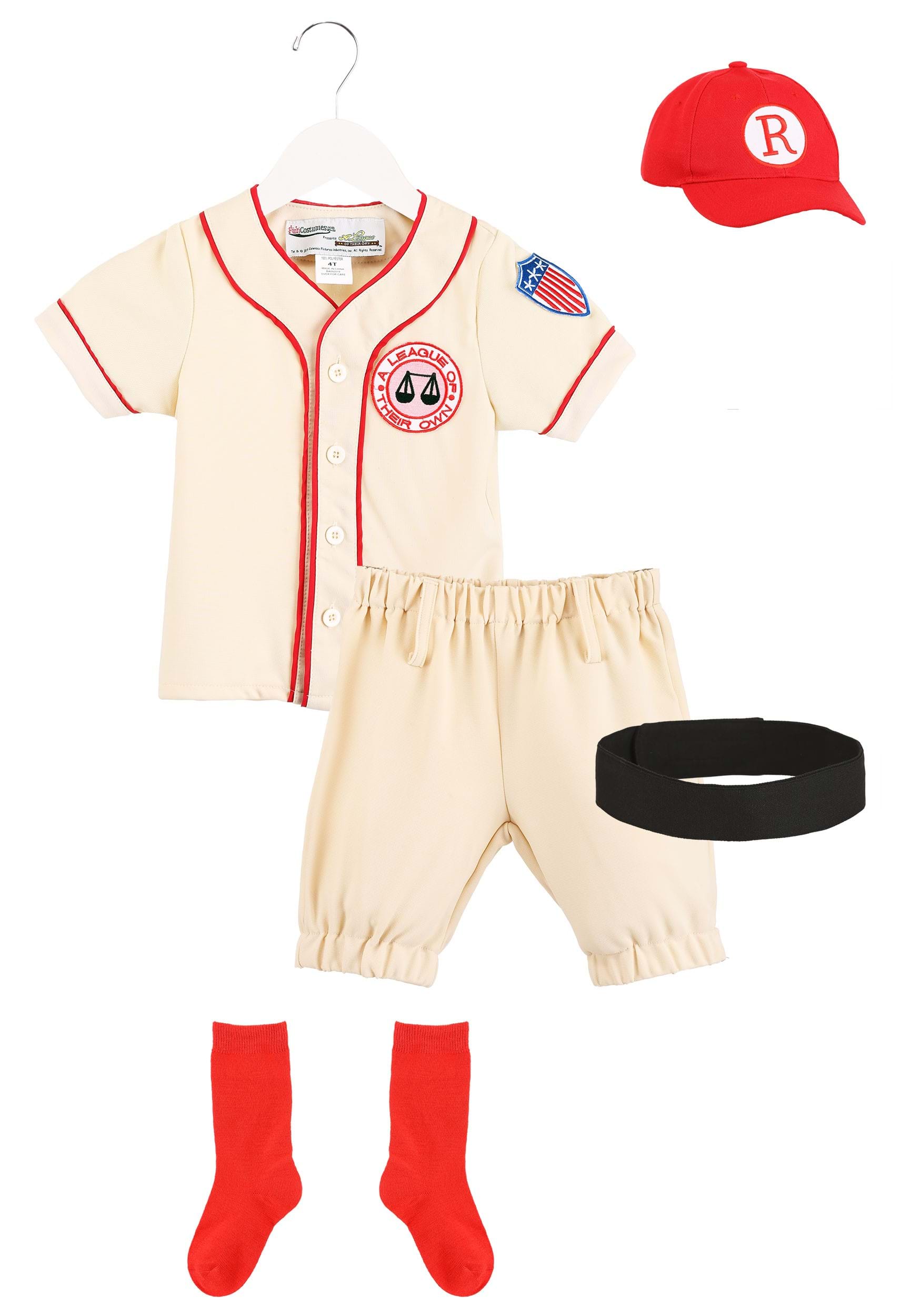 Boy's A League Of Their Own Toddler Jimmy Costume 4 Boy's A League Of Their Own Toddler Jimmy Costume