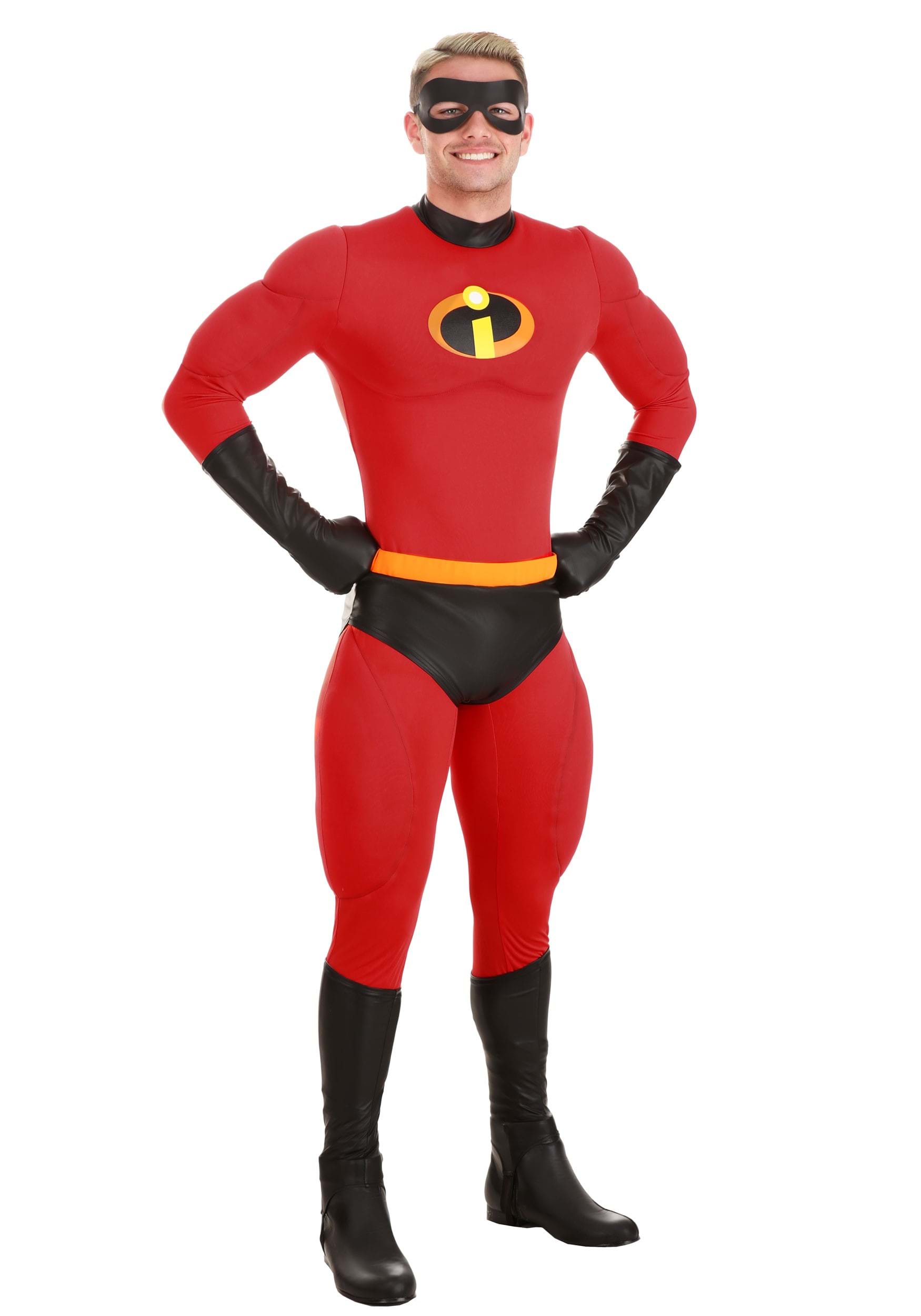 Men's Disney and Pixar The Incredibles Deluxe Mr. Incredible Costume