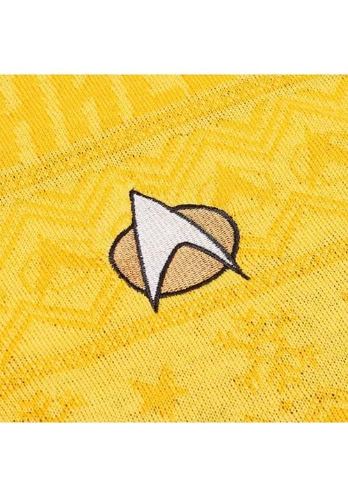 Star Trek "Trek the Halls" Yellow Christmas Sweater for Adults