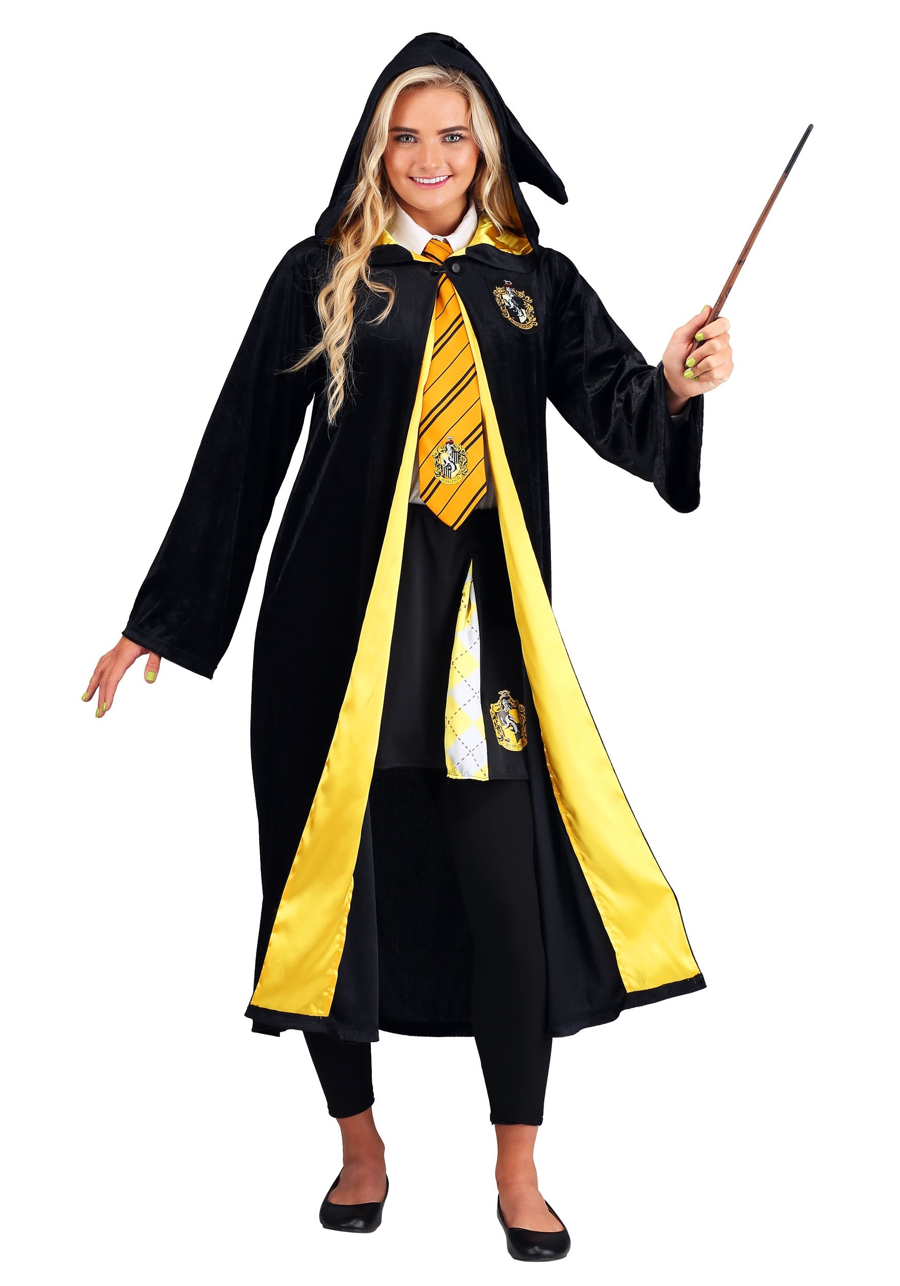 Harry Potter Plus Size Adult Deluxe Hufflepuff Robe