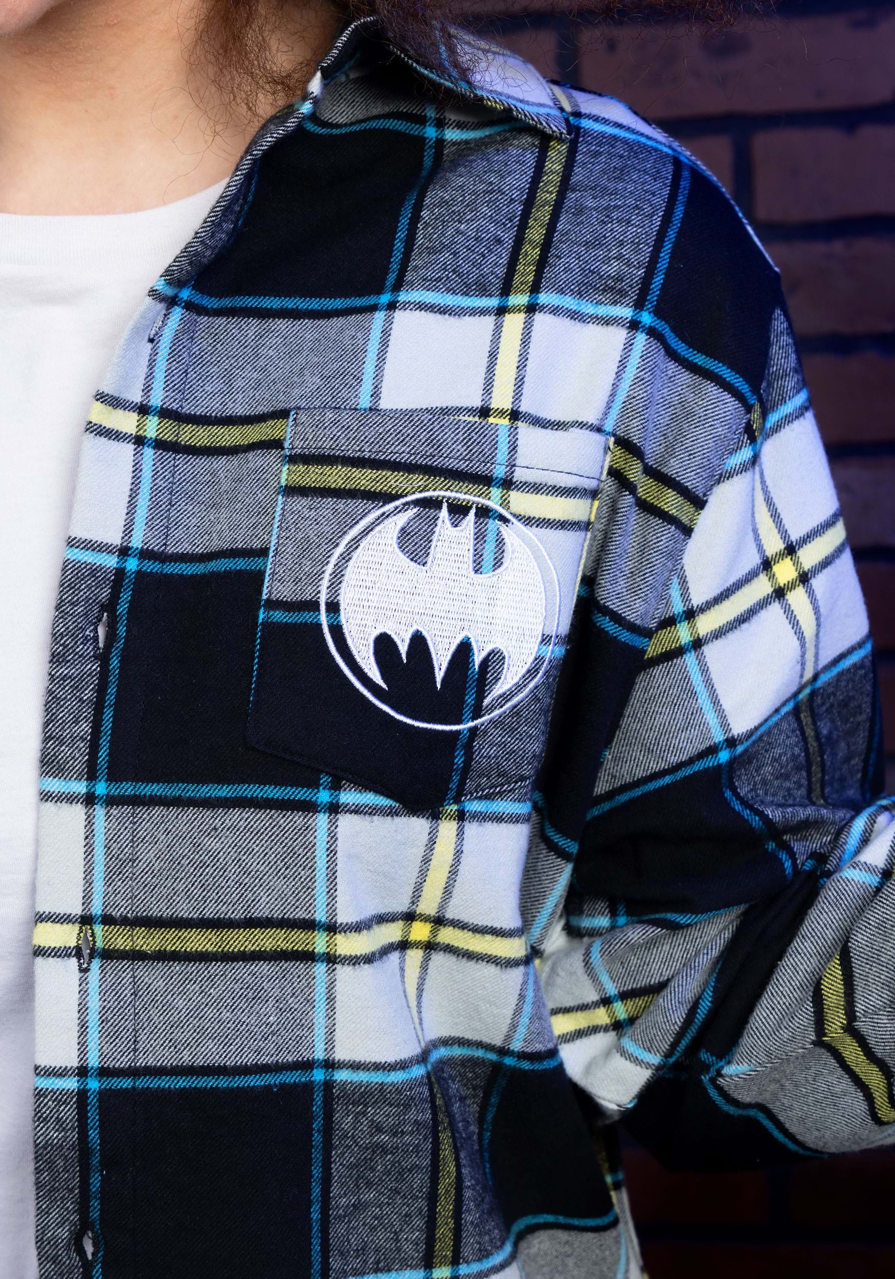 Cakeworthy Batman and Robin Flannel Shirt for Adults