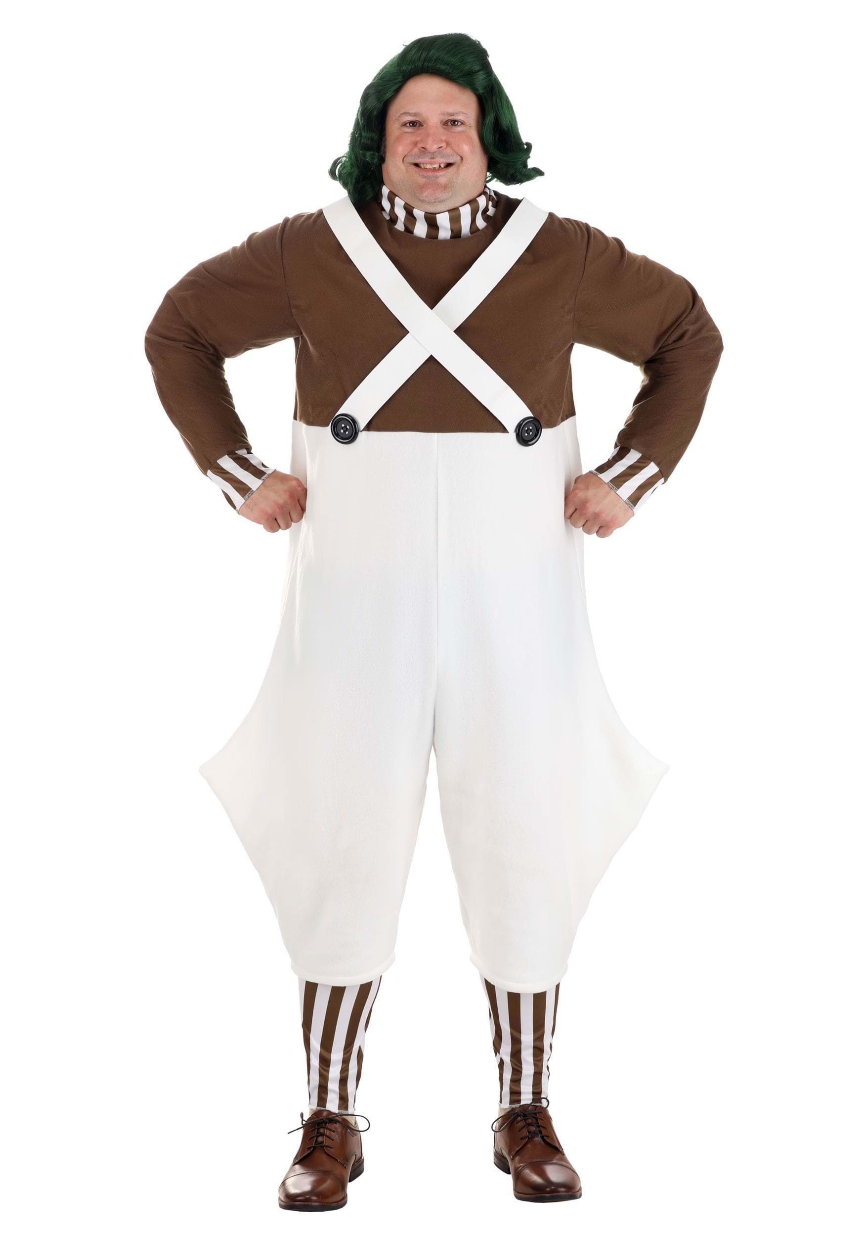 Willy Wonka Plus Size Oompa Loompa Costume for Adults