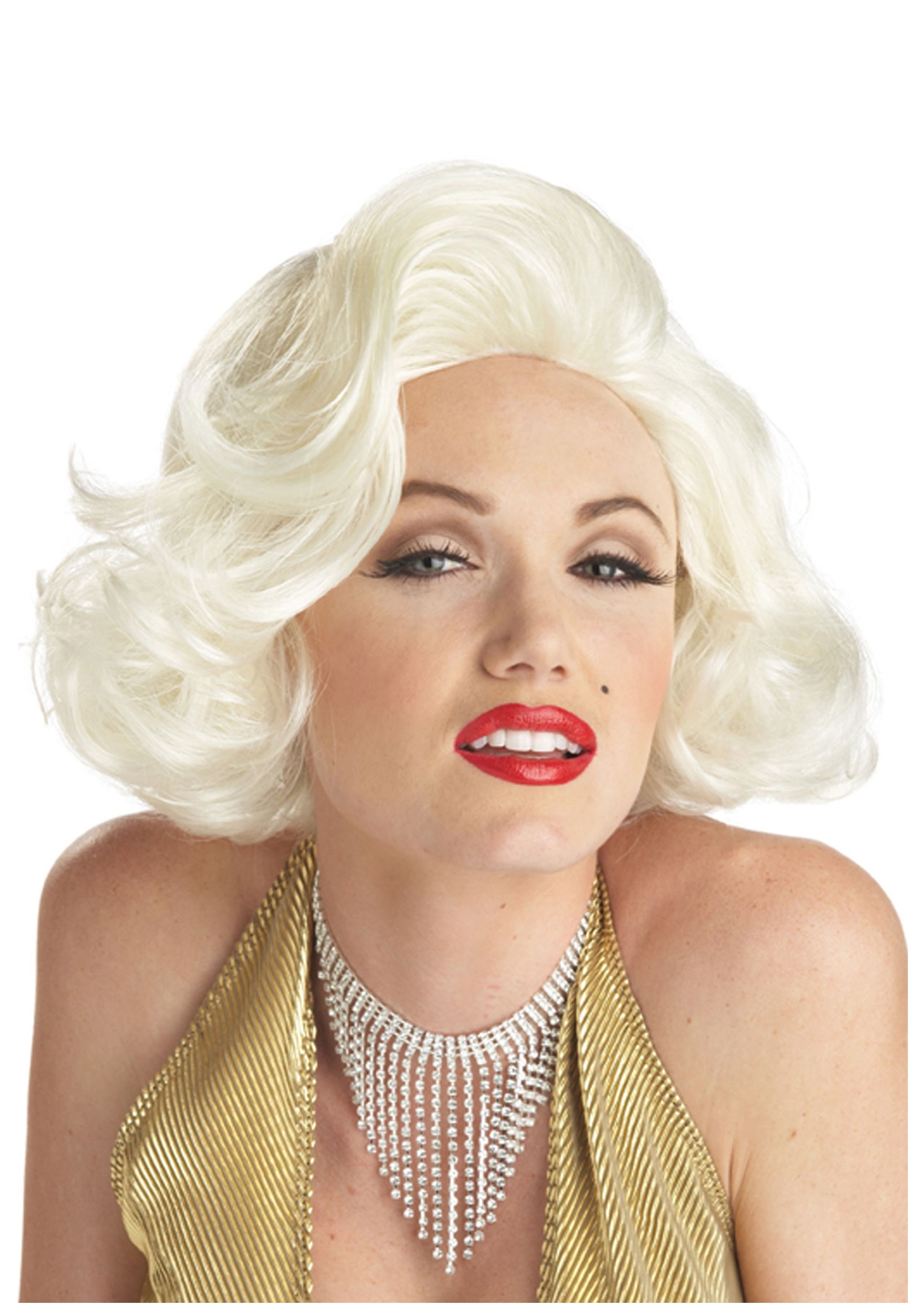 Classic Retro Platinum Marilyn Monroe Costume Wig for Women