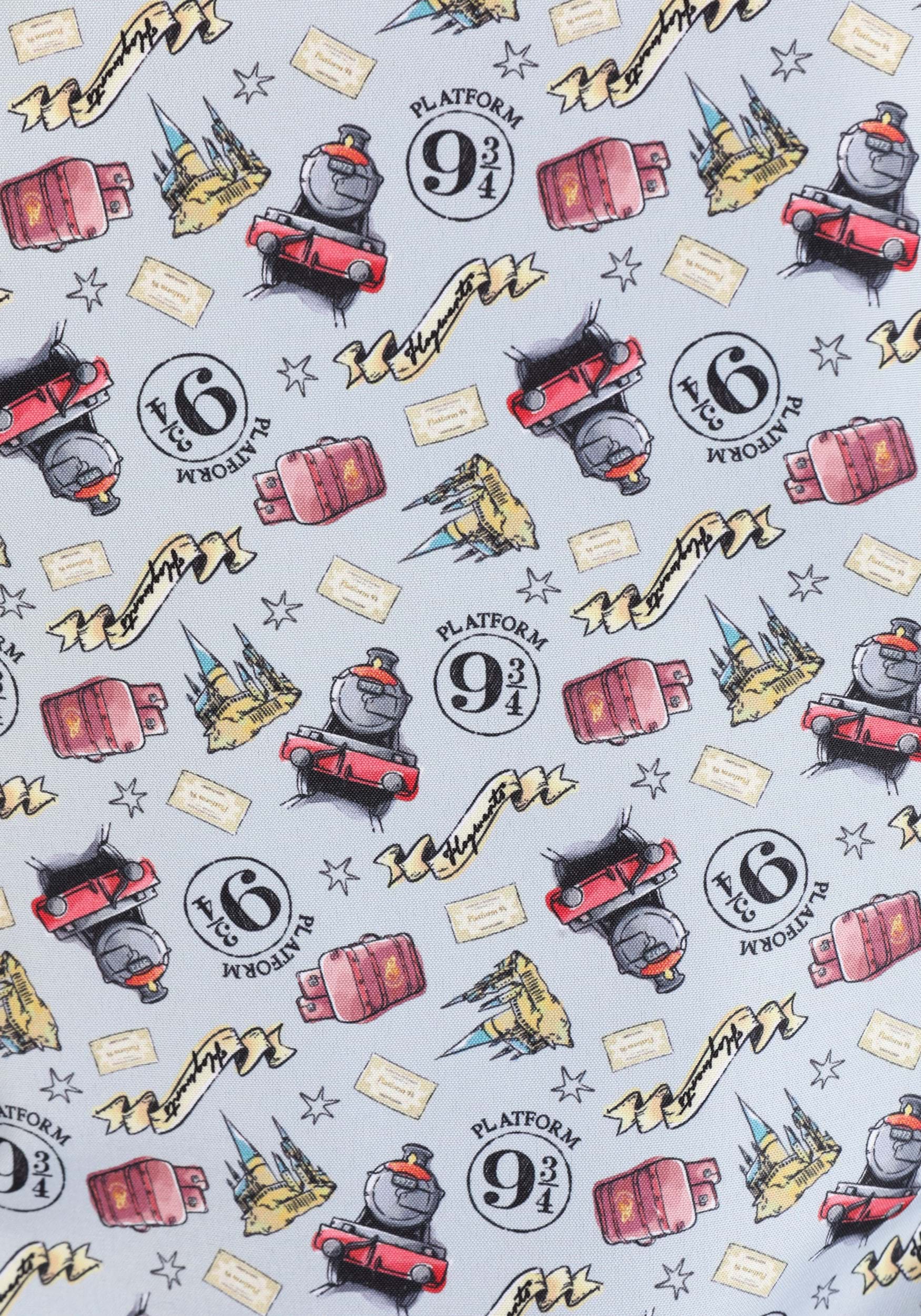 Harry Potter Light Print Button Up Shirt for Adults
