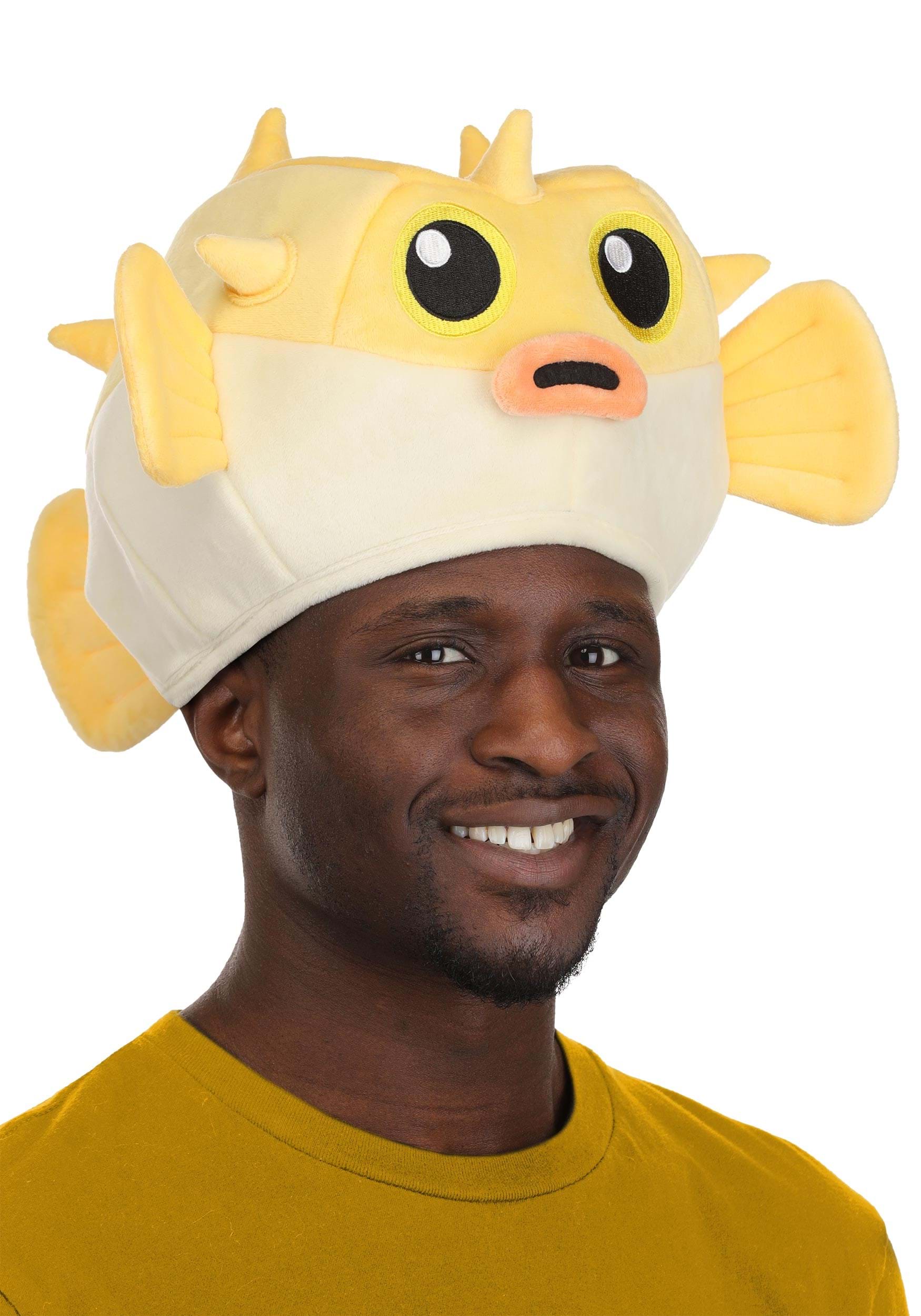 Pufferfish Animal Costume Plush Hat