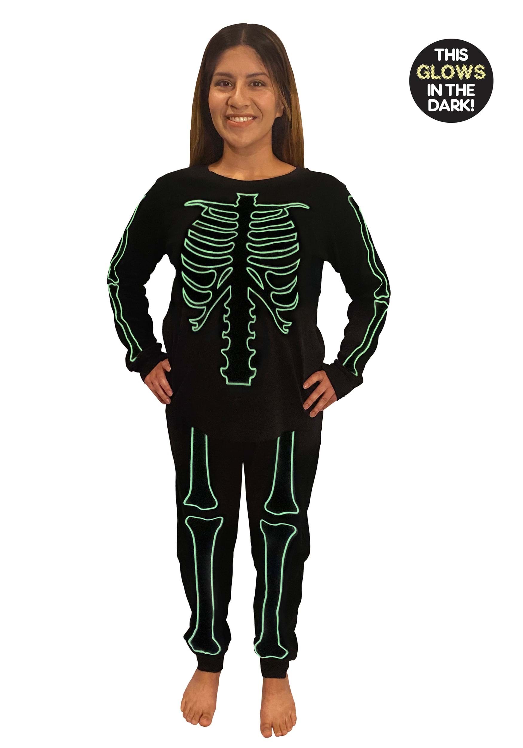 2 Piece Skeleton Jogger Sleep Set for Women