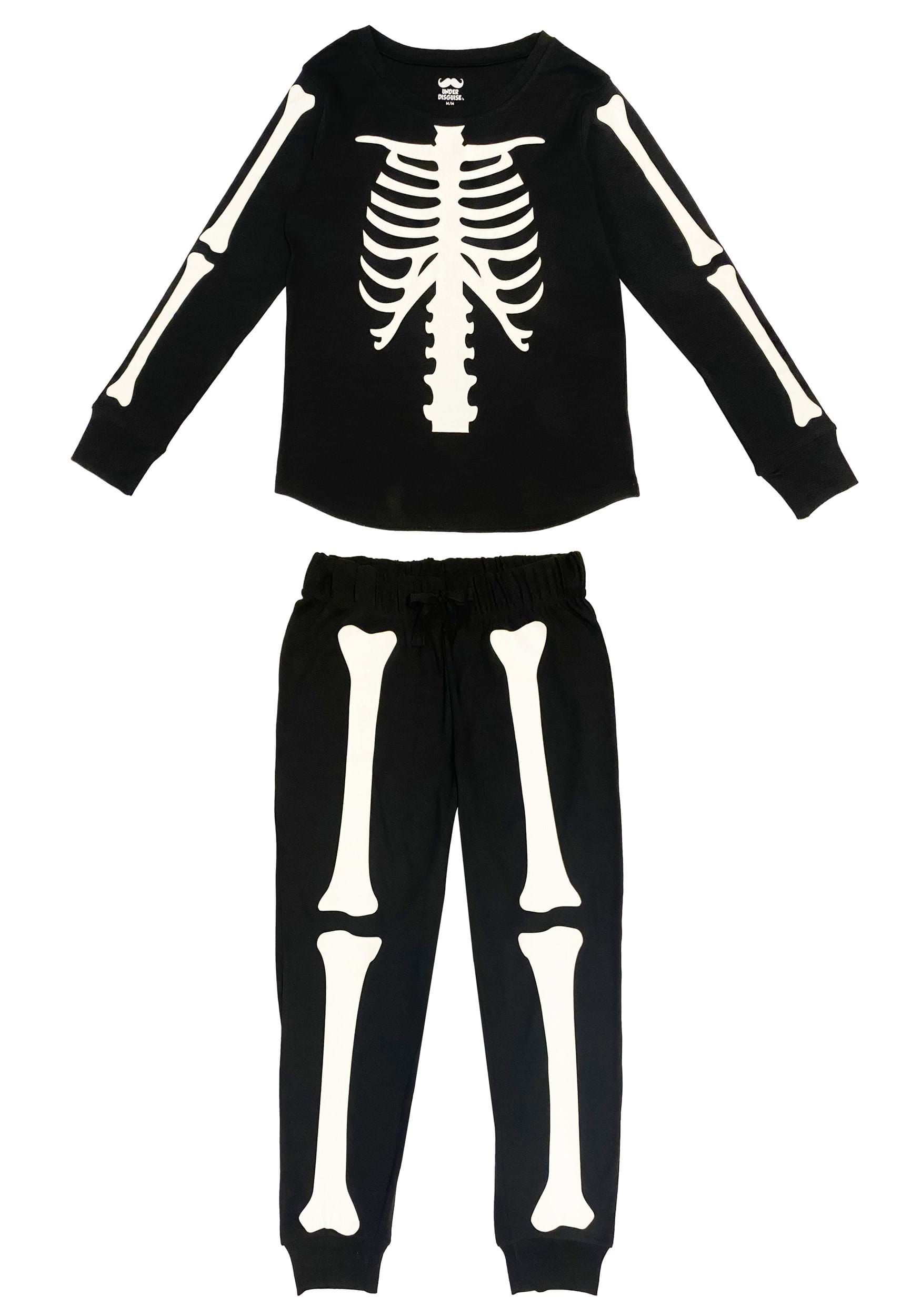 2 Piece Skeleton Jogger Sleep Set for Women