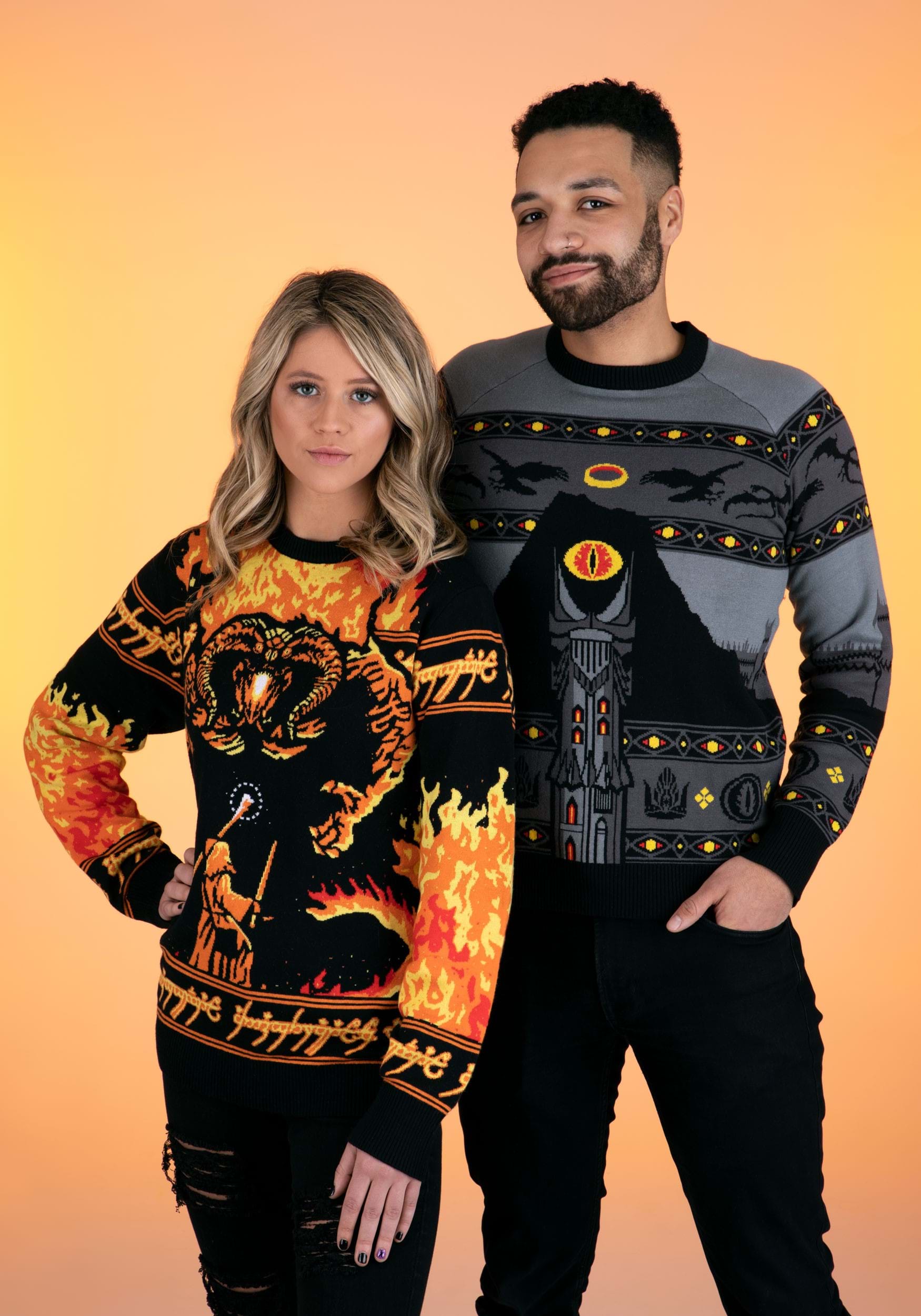 Mordor Lord of the Rings Ugly Sweater for Adults