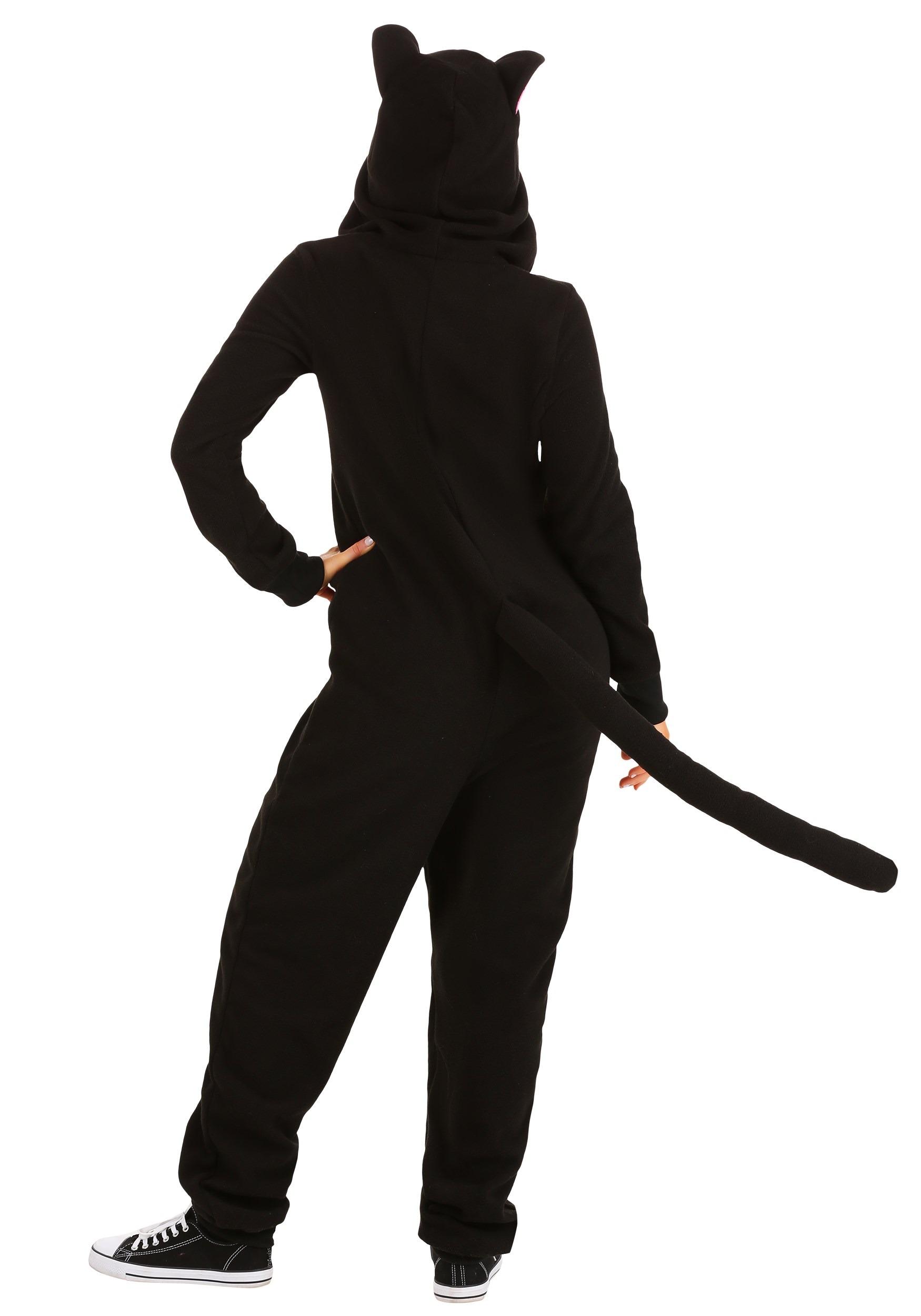 Adult Black Cat Costume Onesie