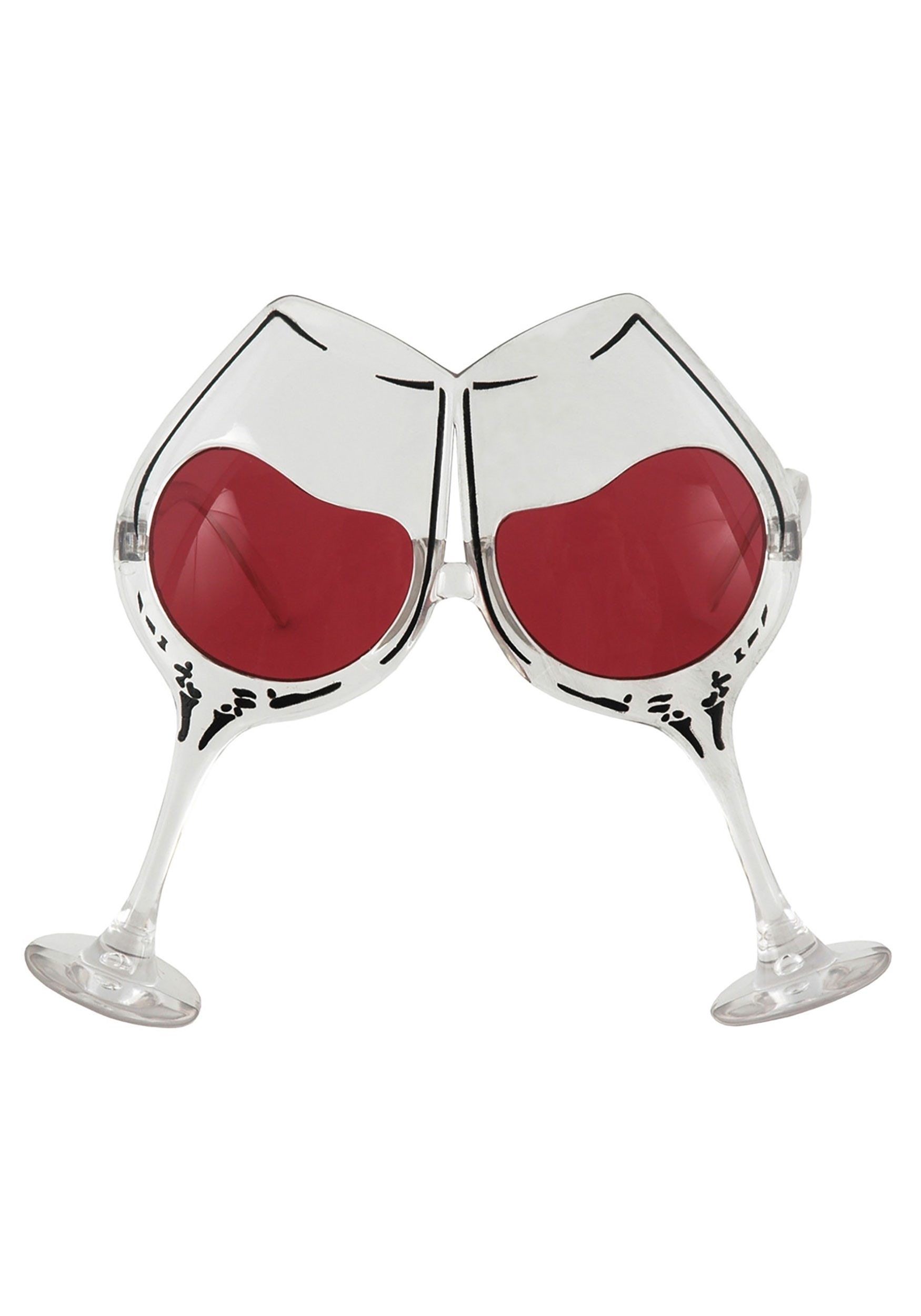 Clear/Rose Wine Goblet Eyeglasses