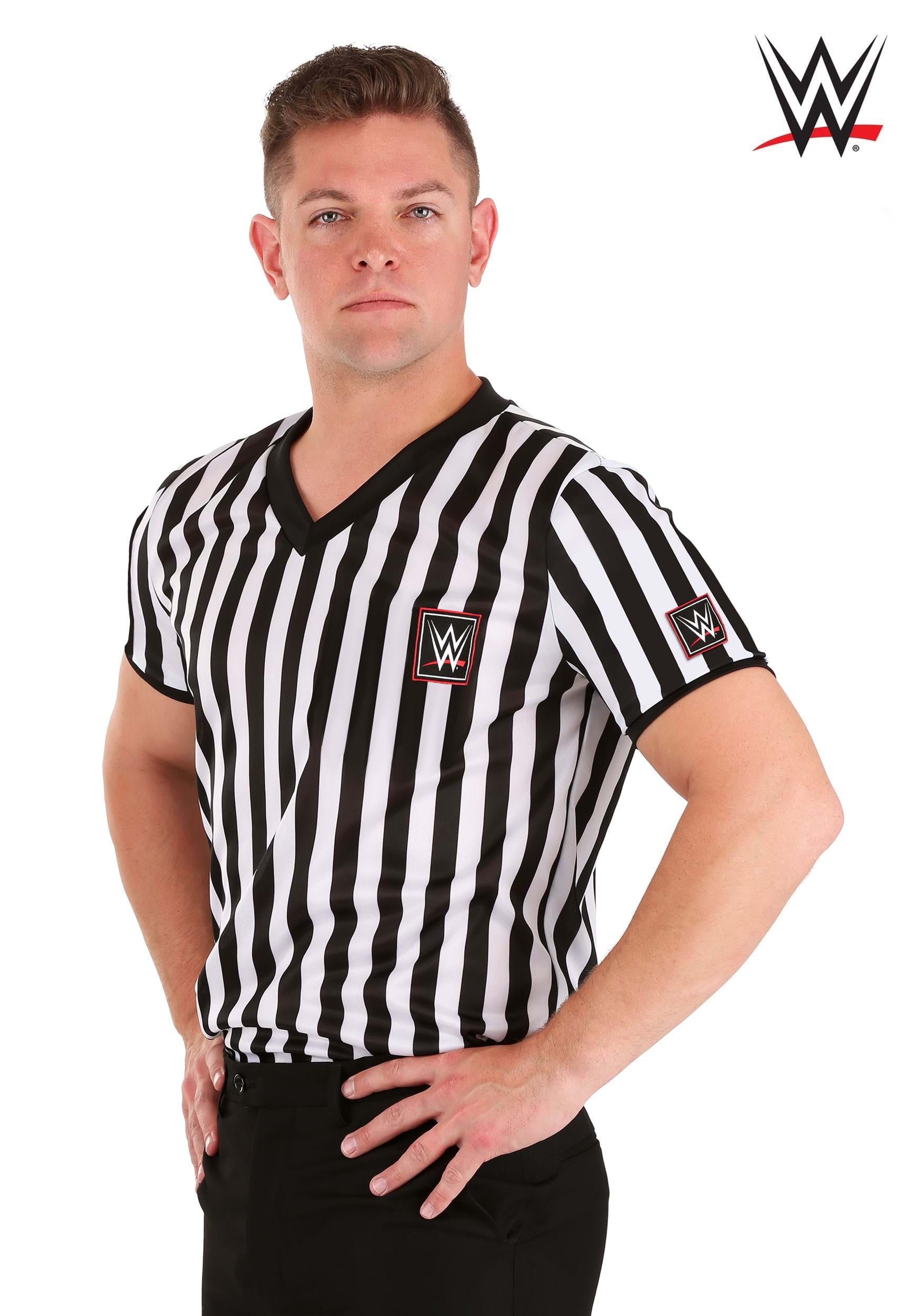 Referee WWE Shirt Men's Costume 1 Referee WWE Shirt Men's Costume