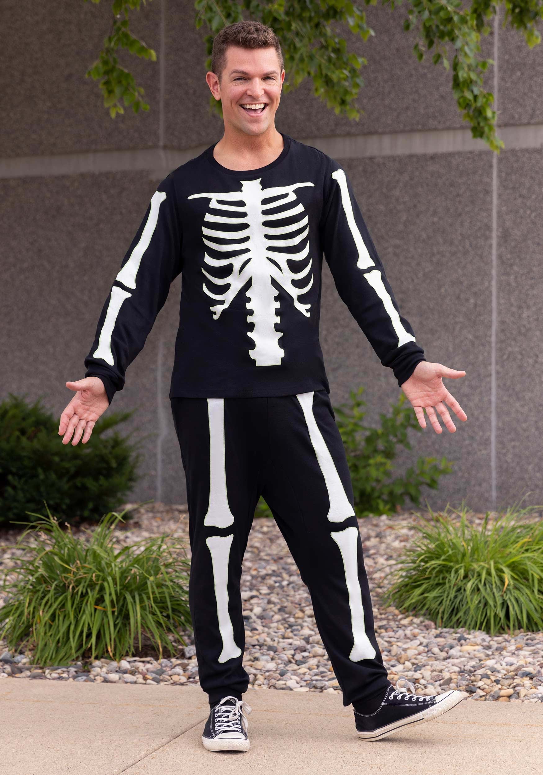 2 Piece Skeleton Jogger Sleep Set for Men