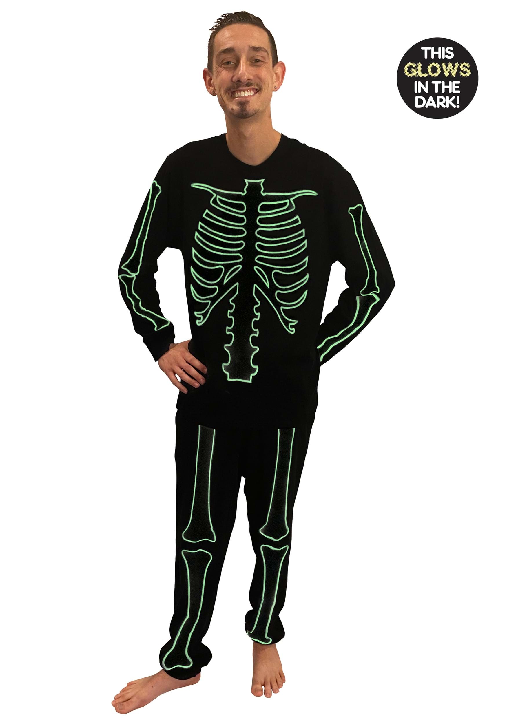 2 Piece Skeleton Jogger Sleep Set for Men