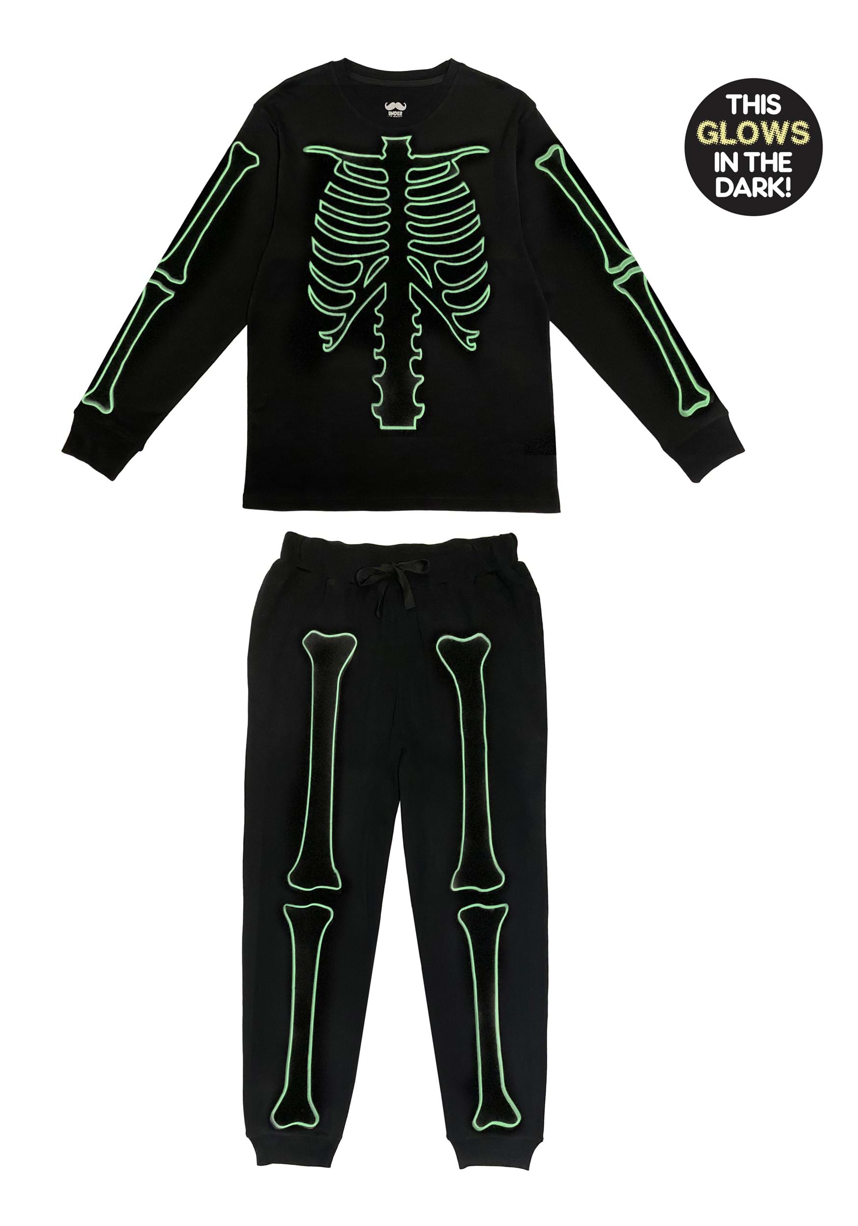 2 Piece Skeleton Jogger Sleep Set for Men