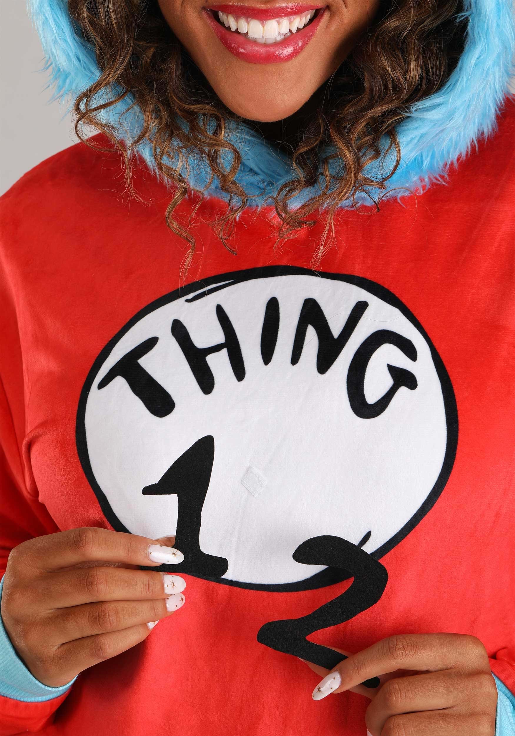 Dr. Seuss Thing 1 & 2 Adult Hoodie Costume Top 4 Dr. Seuss Thing 1 & 2 Adult Hoodie Costume Top