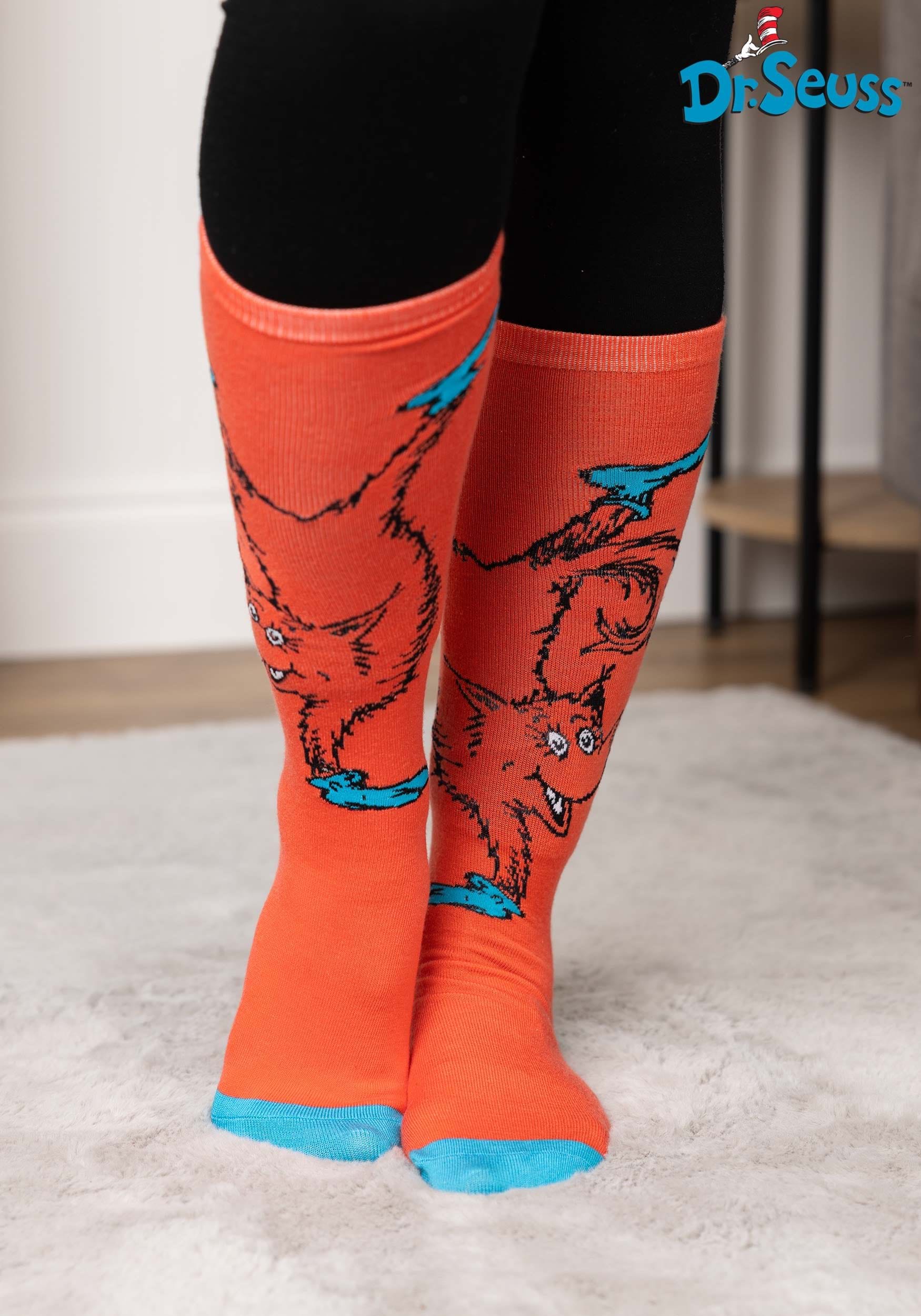 Adult Fox in Socks Knee High Costume Socks