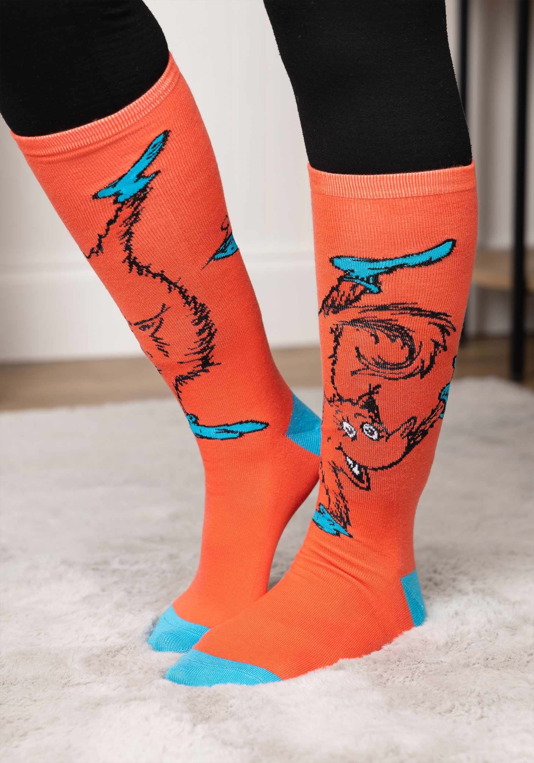 Adult Fox in Socks Knee High Costume Socks