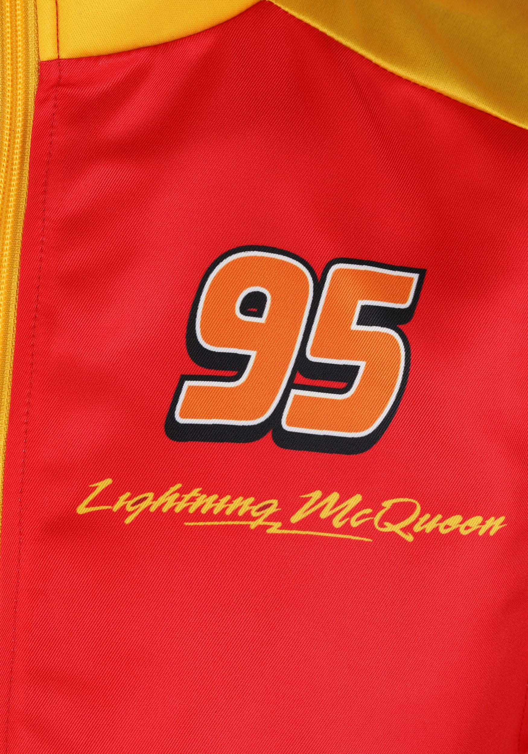 Adult Pixar Lightning McQueen Crew Hat & Vest Costume Kit