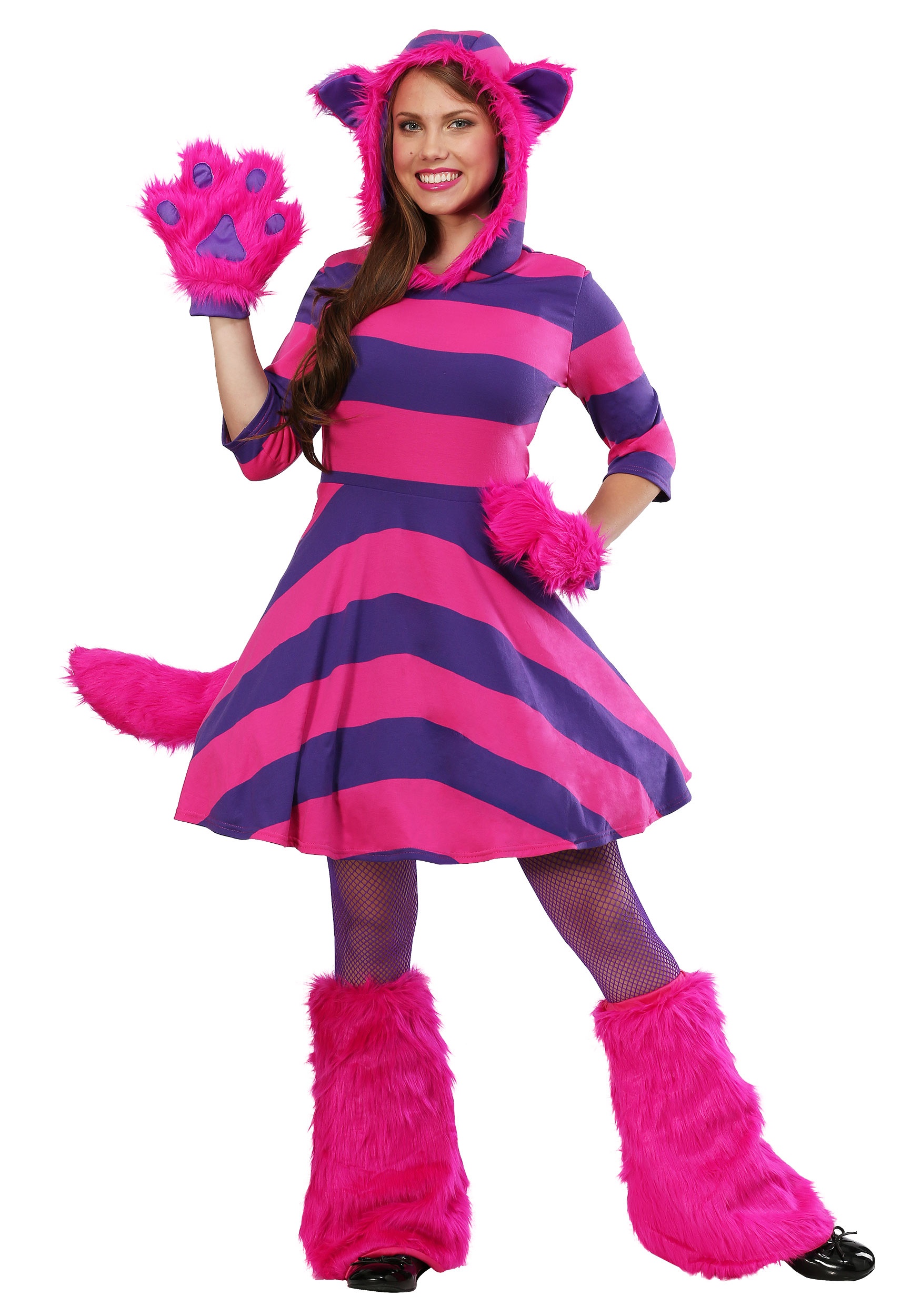 Plus Size Cheshire Cat Costume Dress for Women
