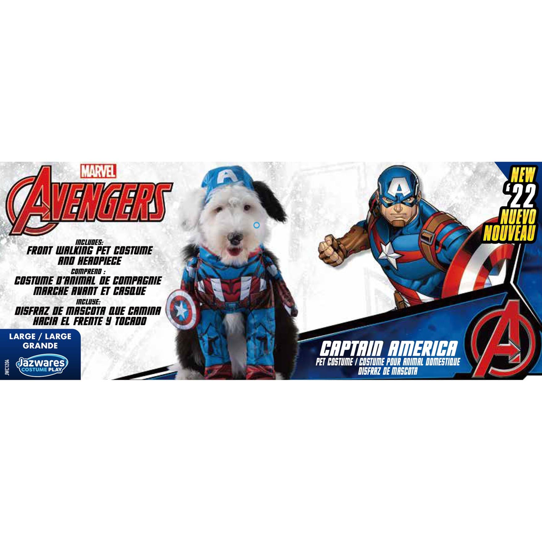 Captain America Costume for Pets 2 Captain America Costume for Pets