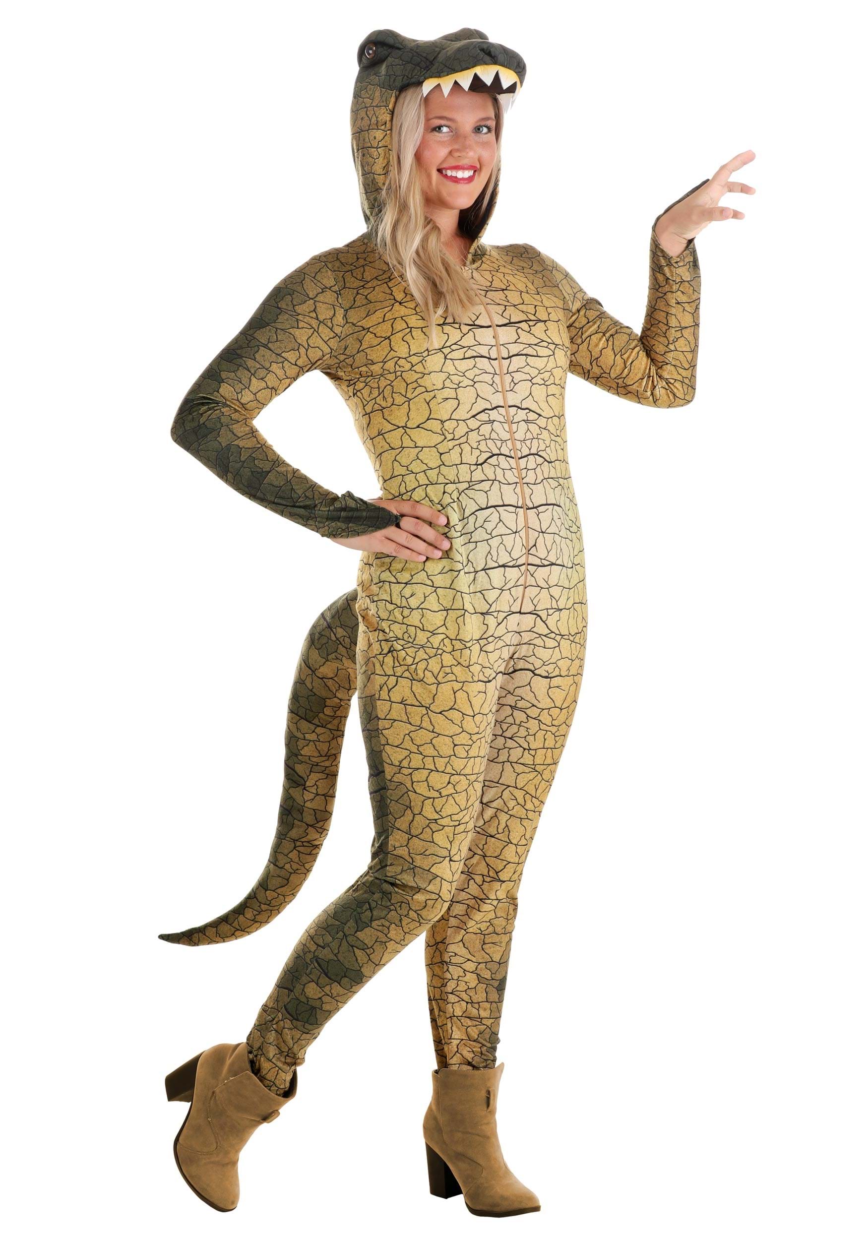 Adult Women's Deadly Dinosaur Costume 3 Adult Women's Deadly Dinosaur Costume
