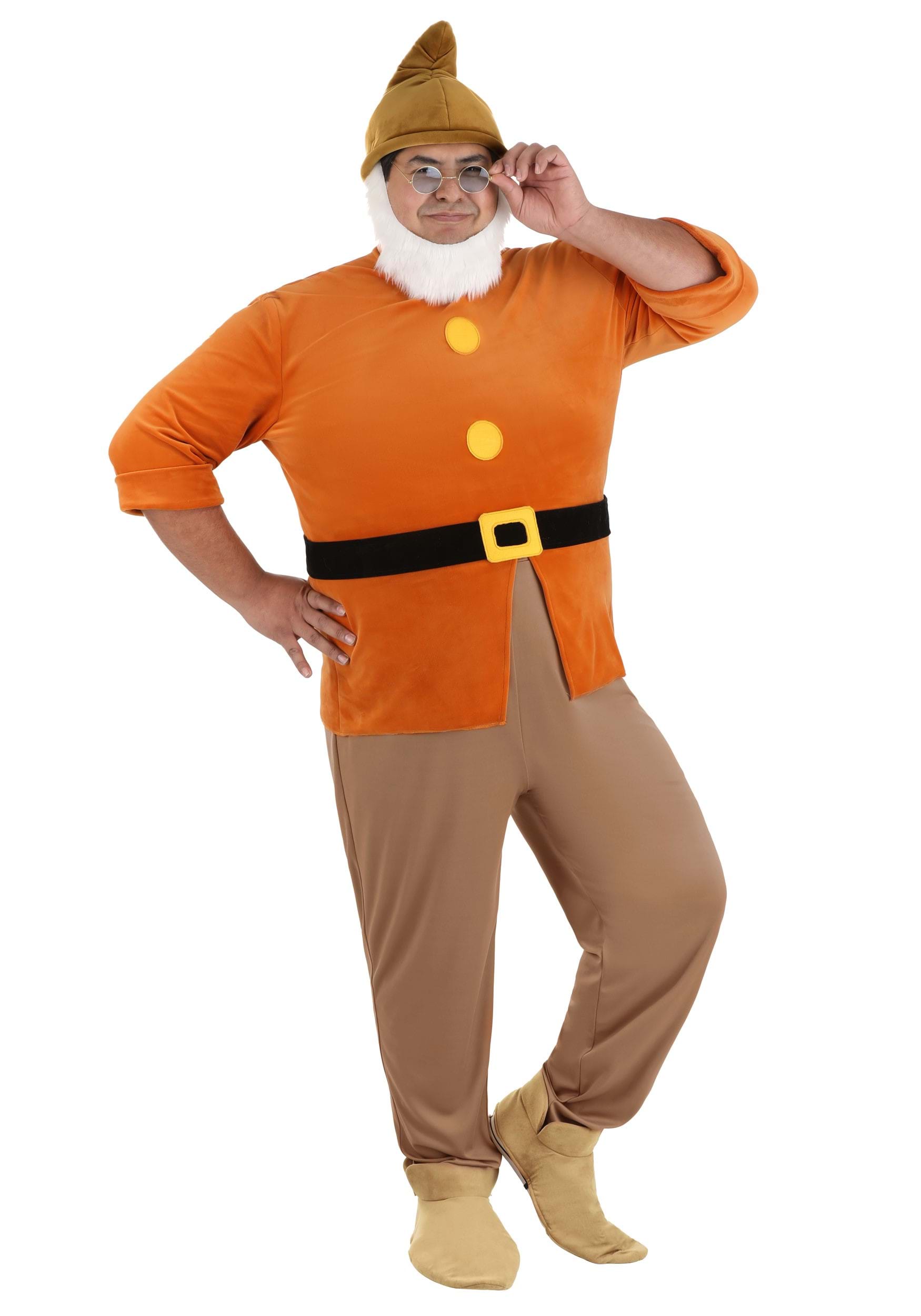 Men's Plus Size Snow White Doc Dwarf Costume 2 Men's Plus Size Snow White Doc Dwarf Costume