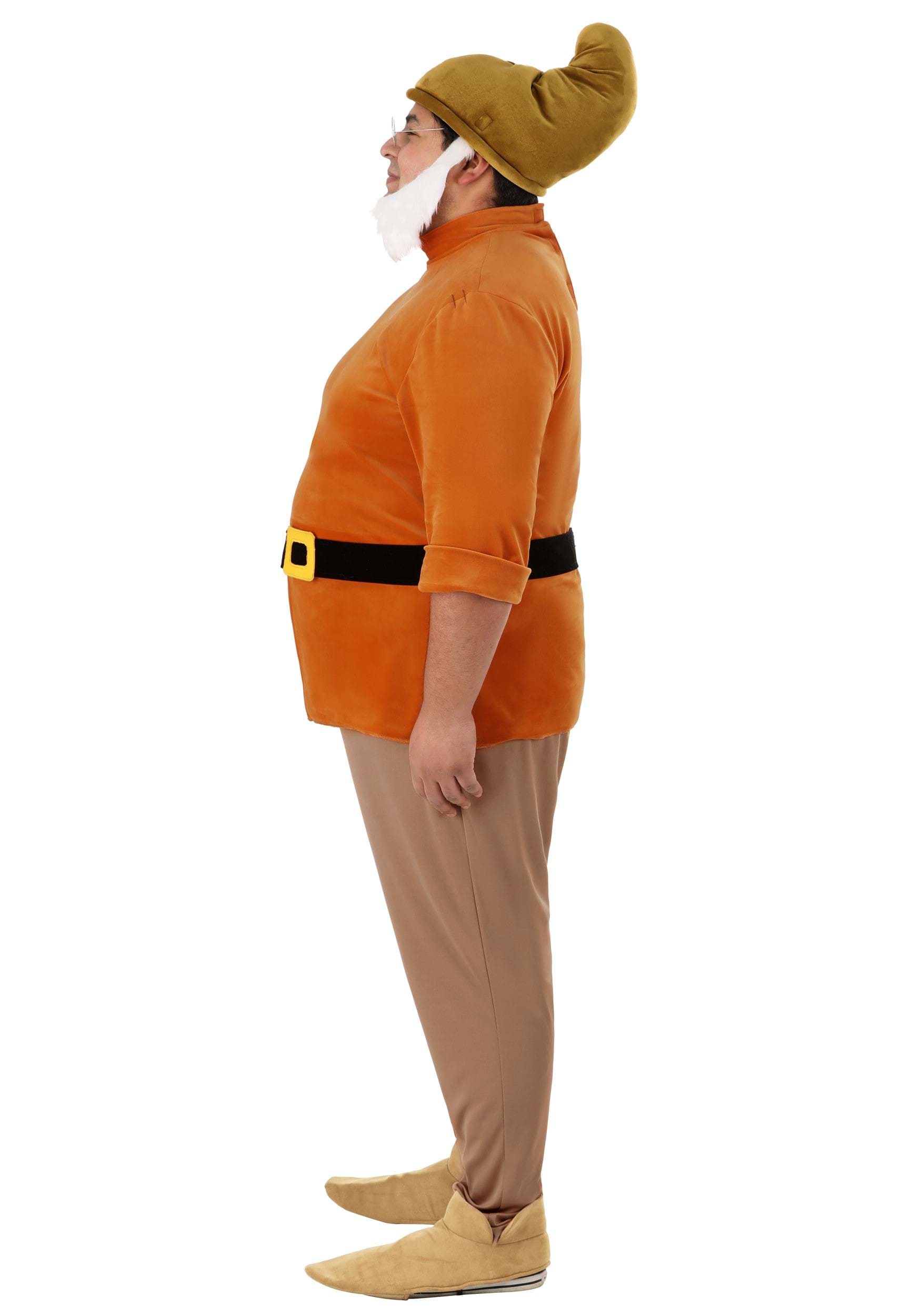 Men's Plus Size Snow White Doc Dwarf Costume 4 Men's Plus Size Snow White Doc Dwarf Costume