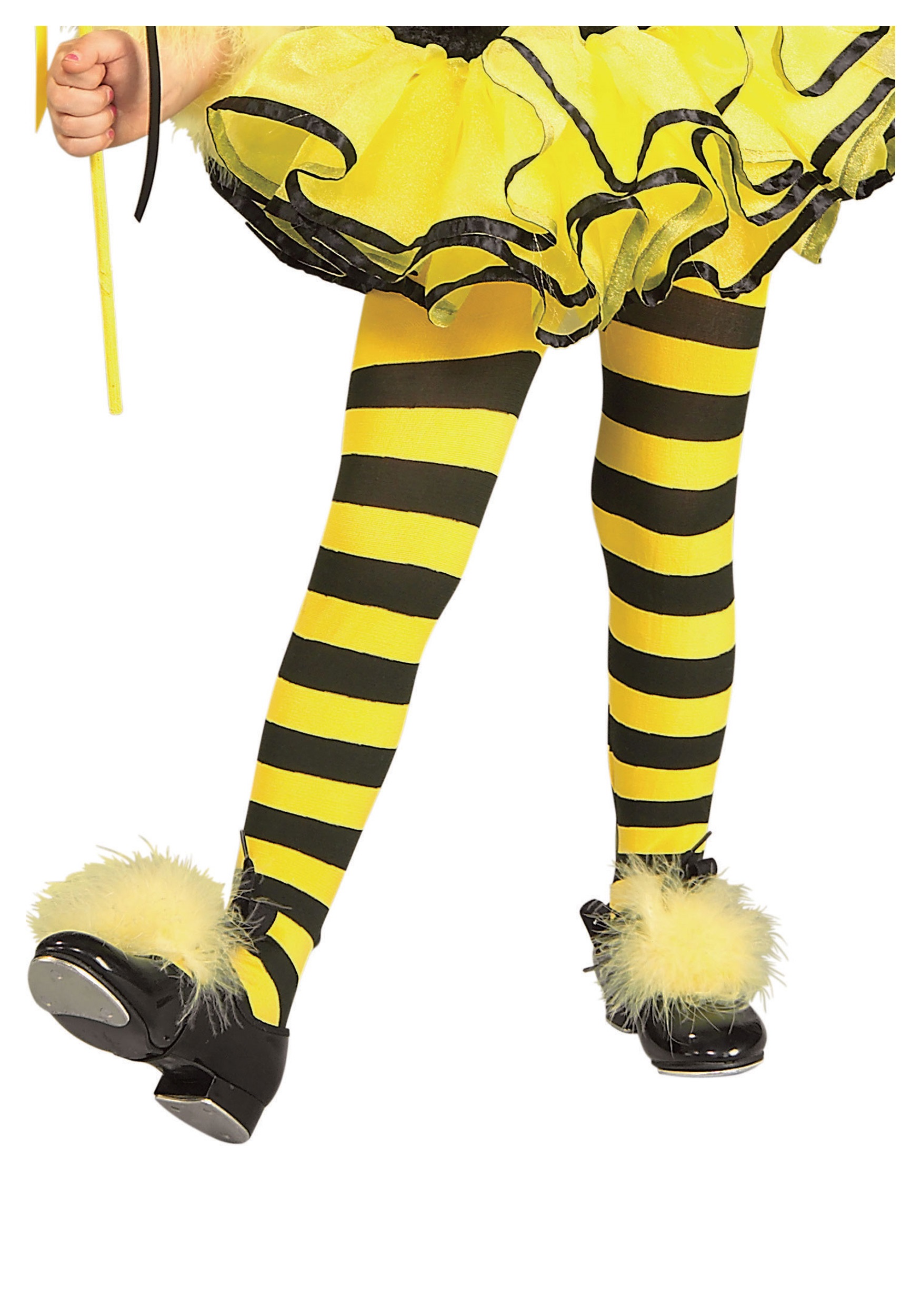 Bumblebee Costume Tights for Girls