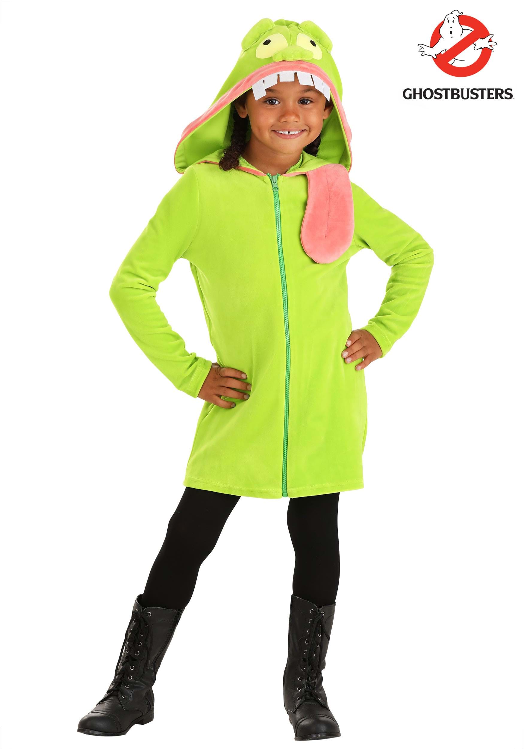 Girl's Ghostbusters Slimer Hoodie Costume