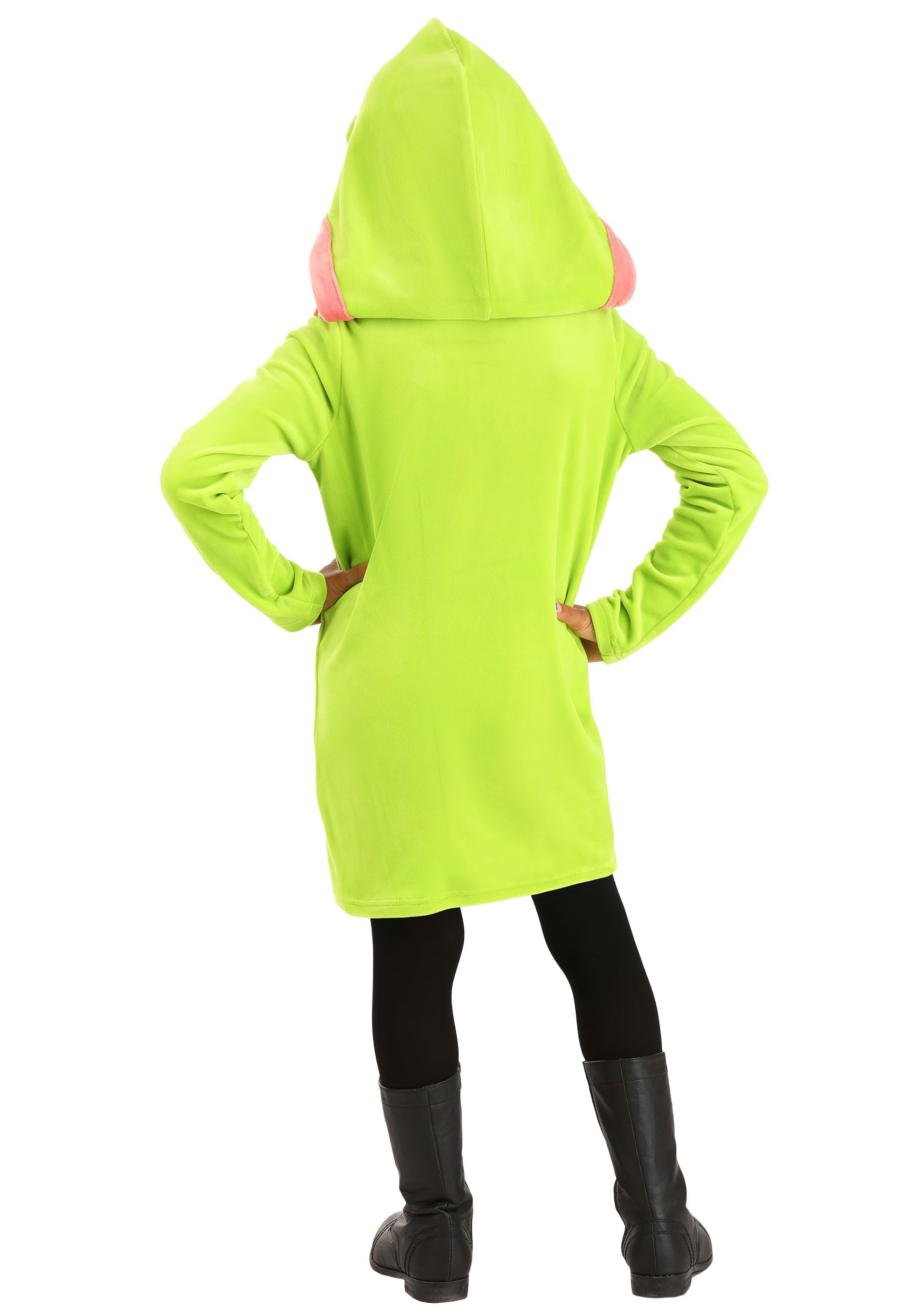 Girl's Ghostbusters Slimer Hoodie Costume
