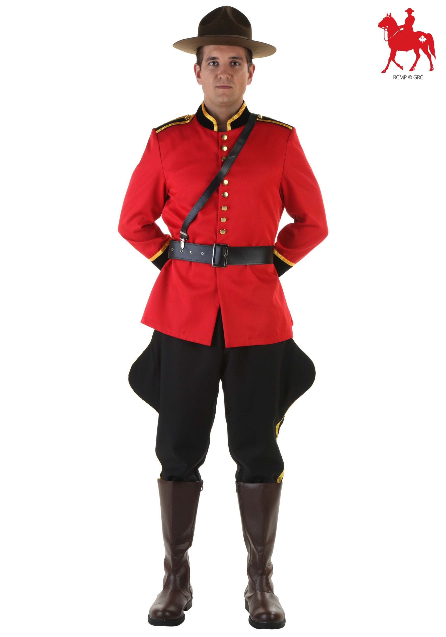 Plus Size Canadian Mountie Costume for Men