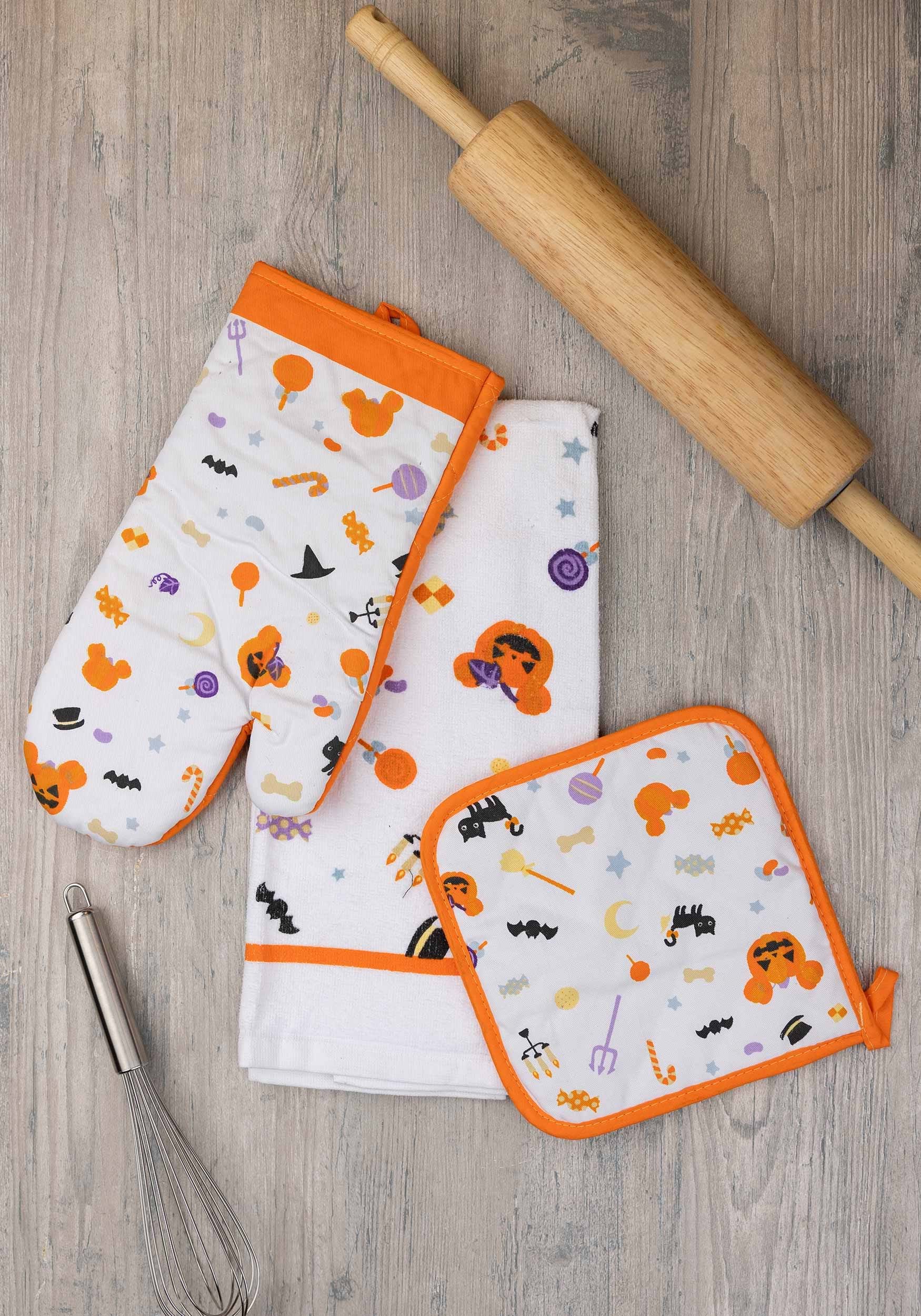 Disney Mickey Halloween Treats 3 Piece Textile Kitchen Set