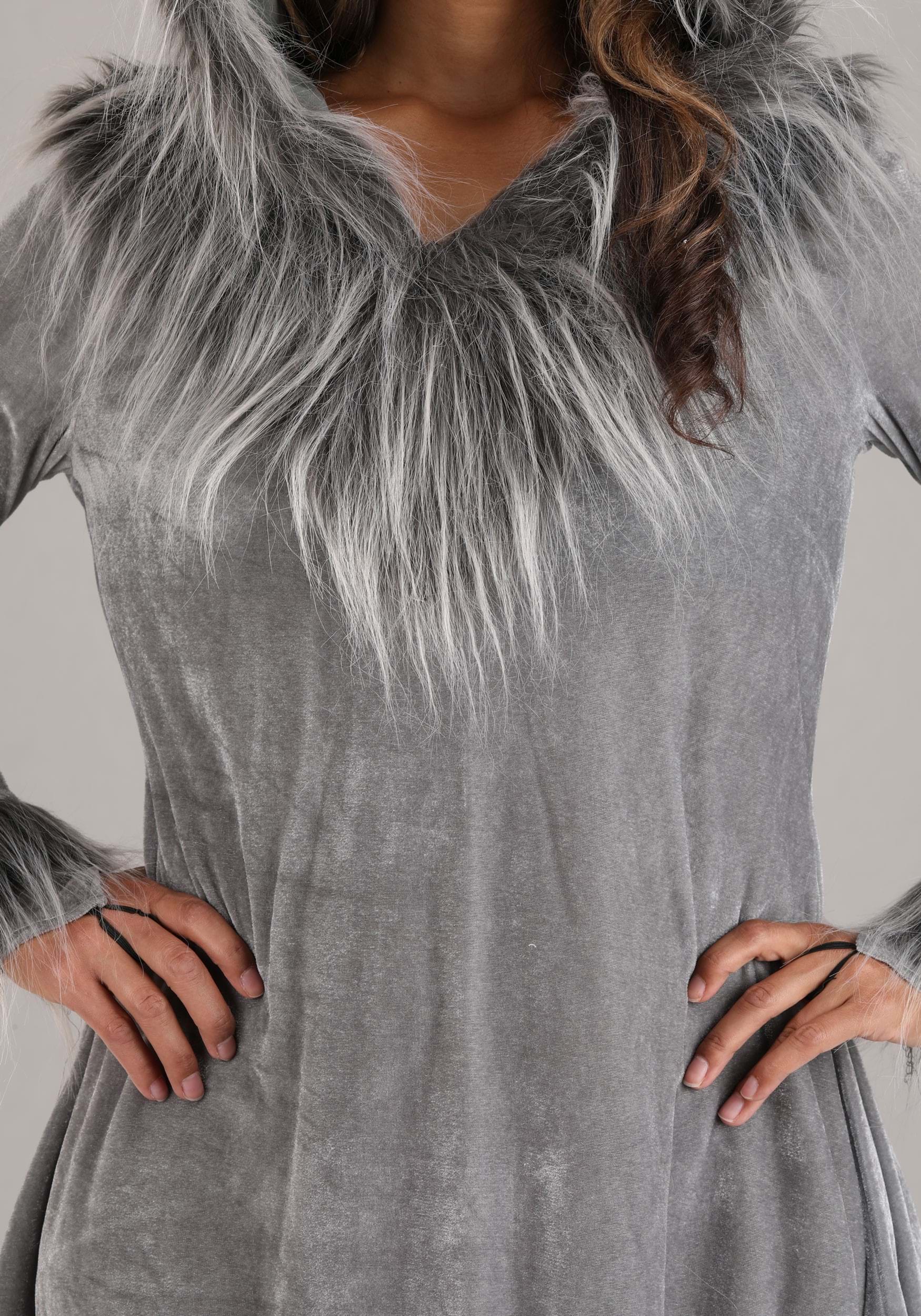 Grey Wolf Costume Dress for Women