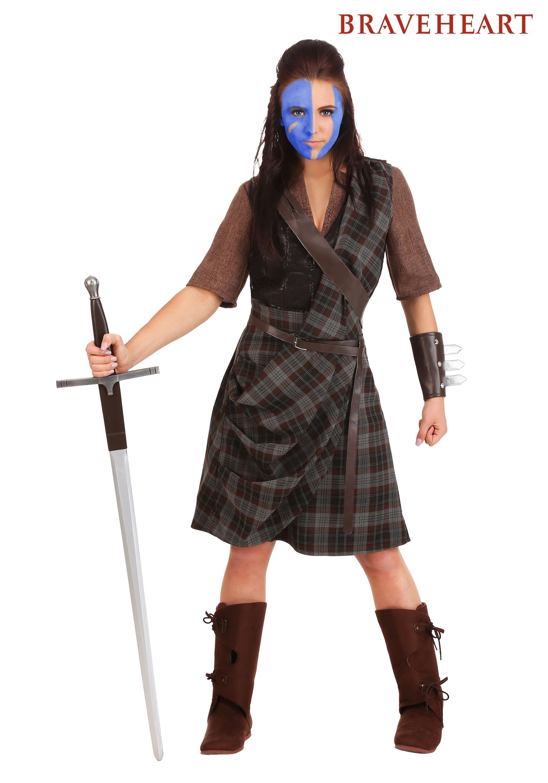 Braveheart Women's Warrior Costume