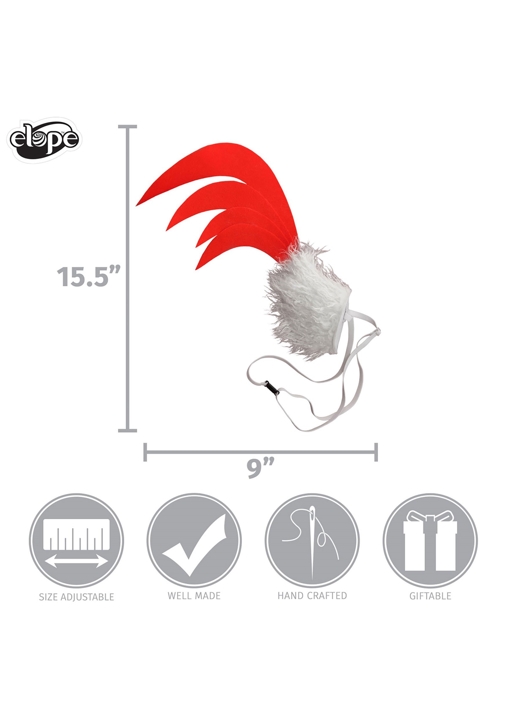 Perky Chicken Elastic Costume Tail Accessory