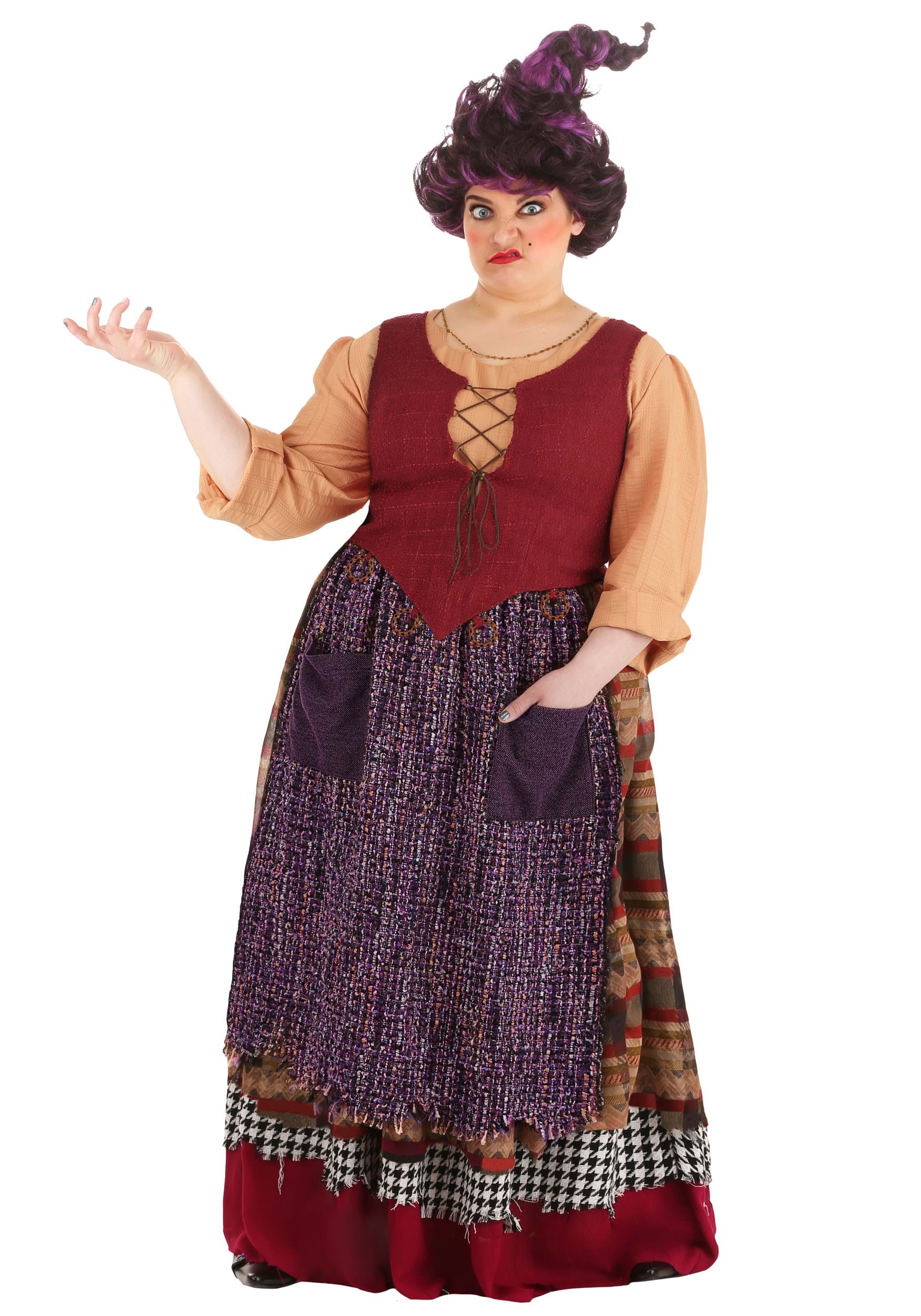 Mary Sanderson Costume for Plus Size Women from Disney鈥檚 Hocus Pocus