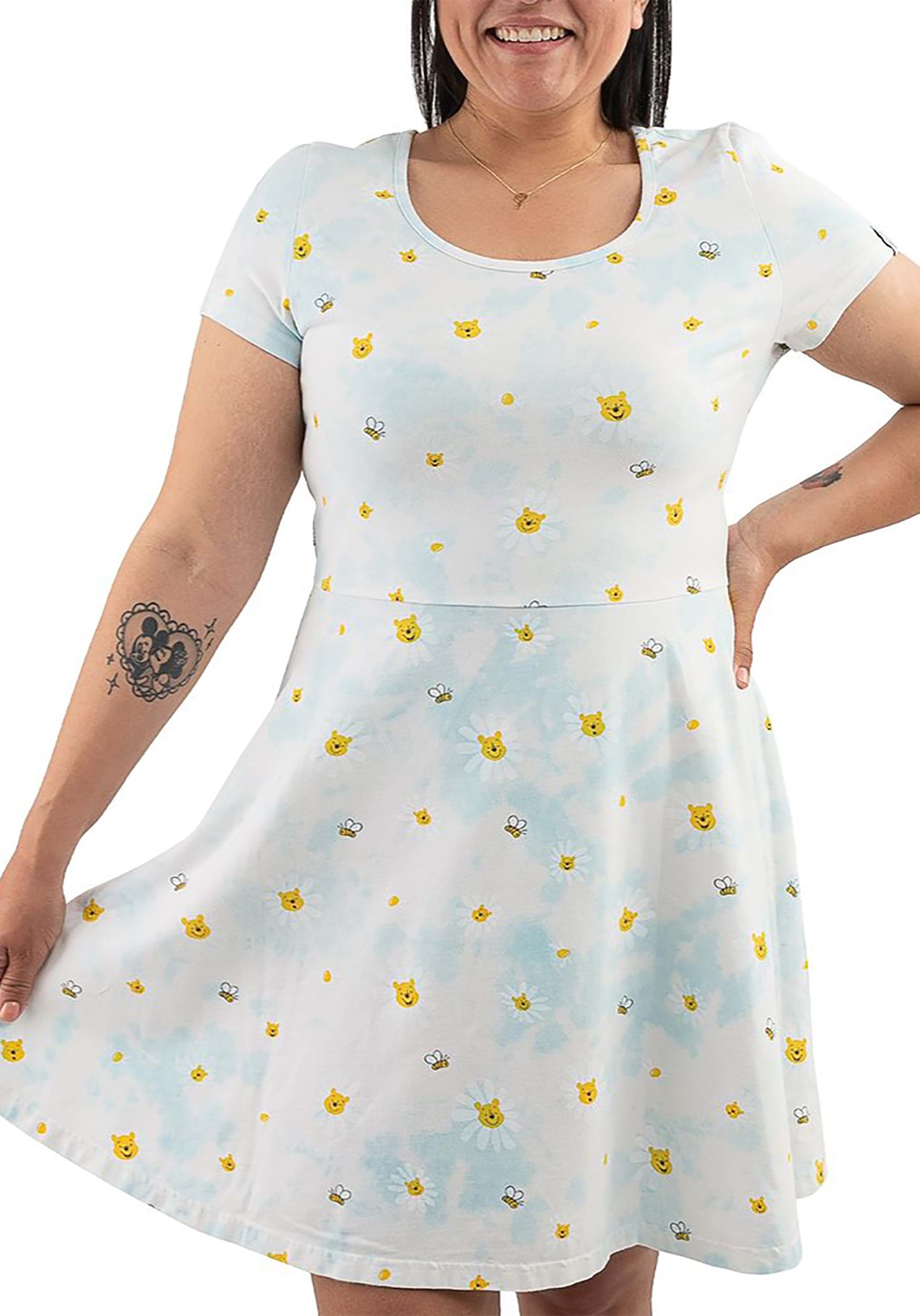 Loungefly Disney Pooh Daisy Women's Skater Dress