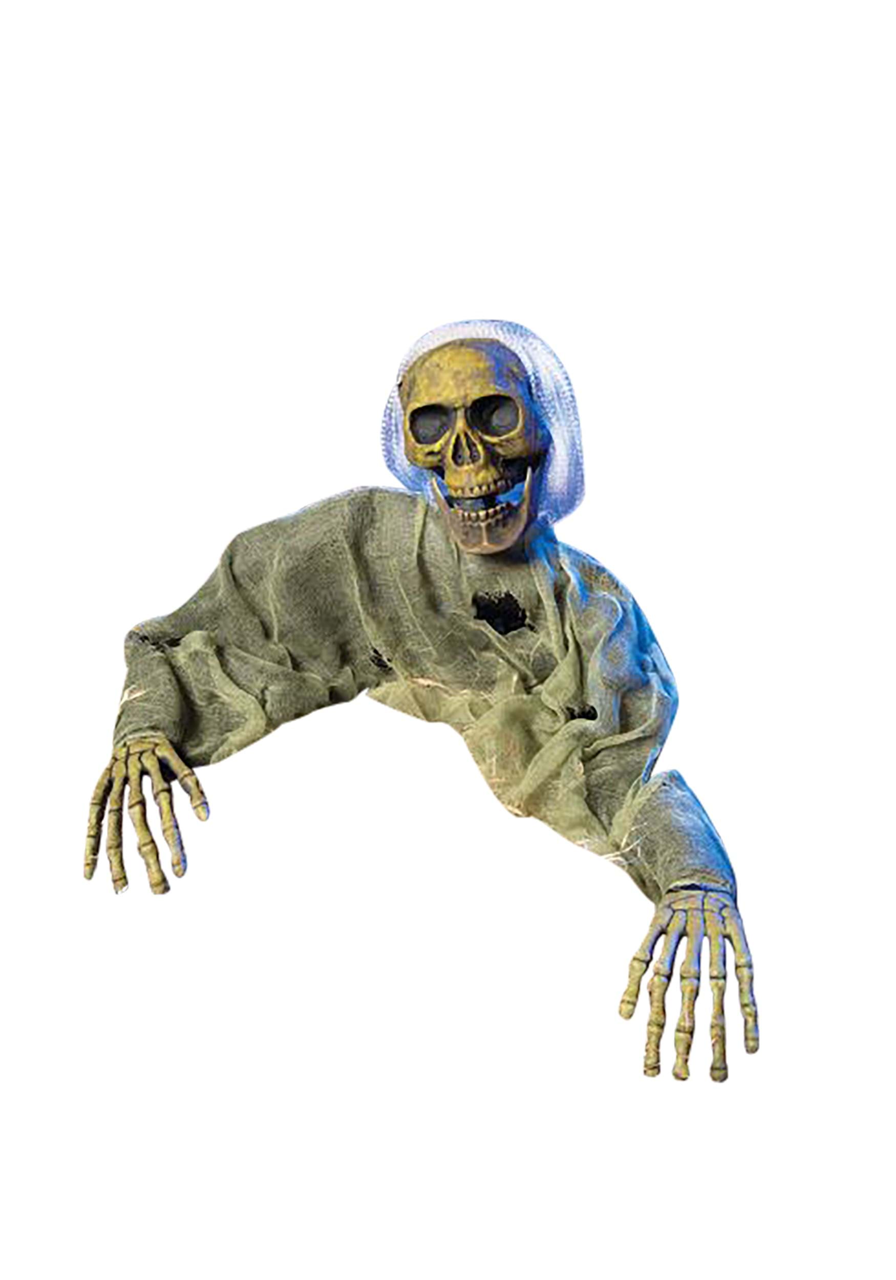 45-Inch Grave Breaker Moss Skeleton Decoration