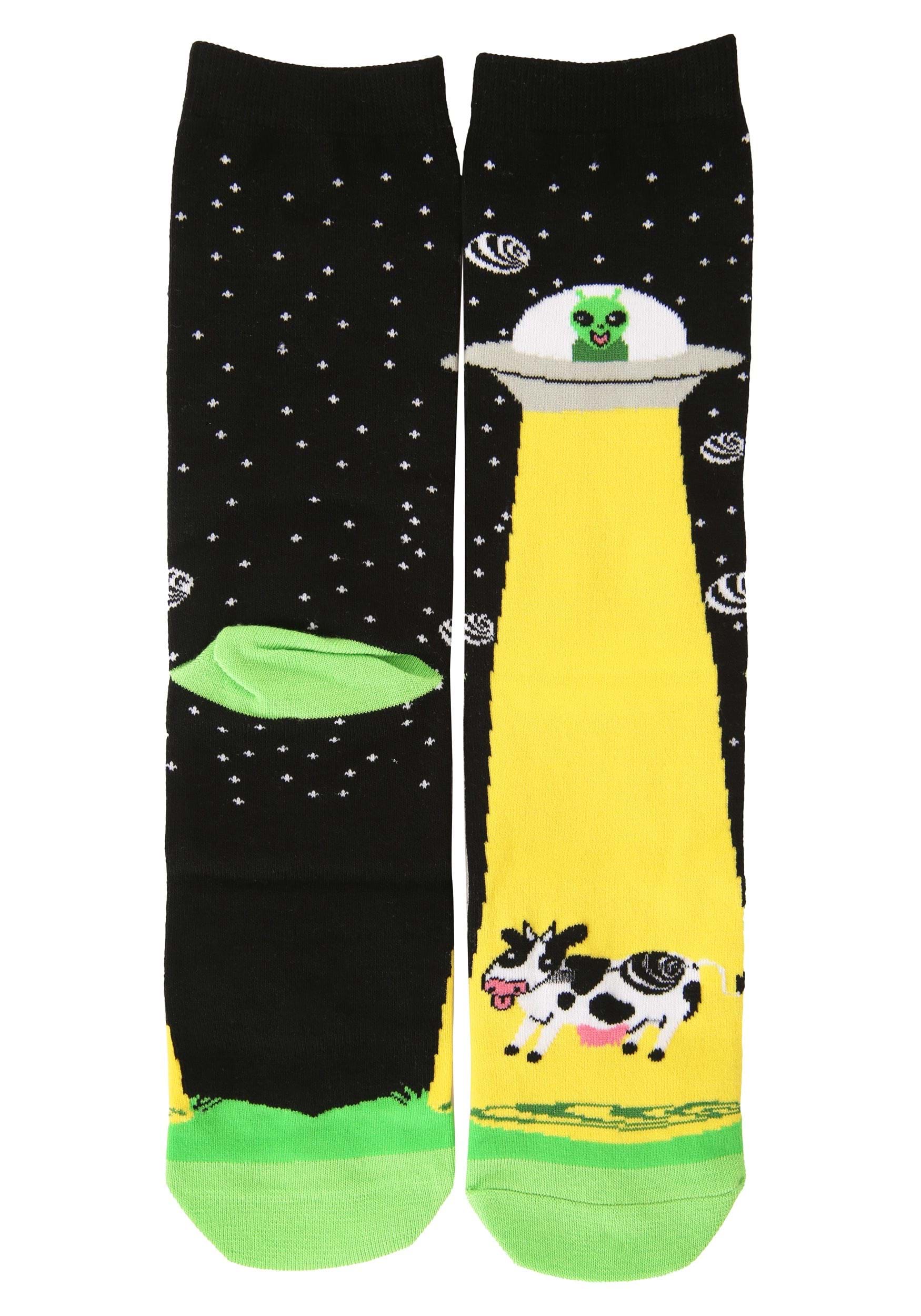Alien Abduction Adult Socks 3 Alien Abduction Adult Socks